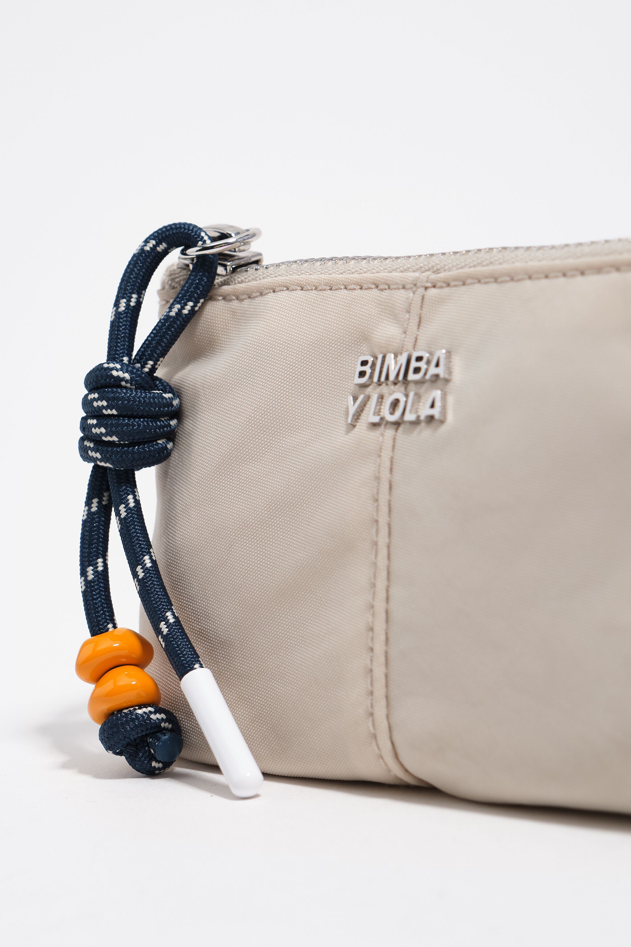 Stone white nylon coin purse