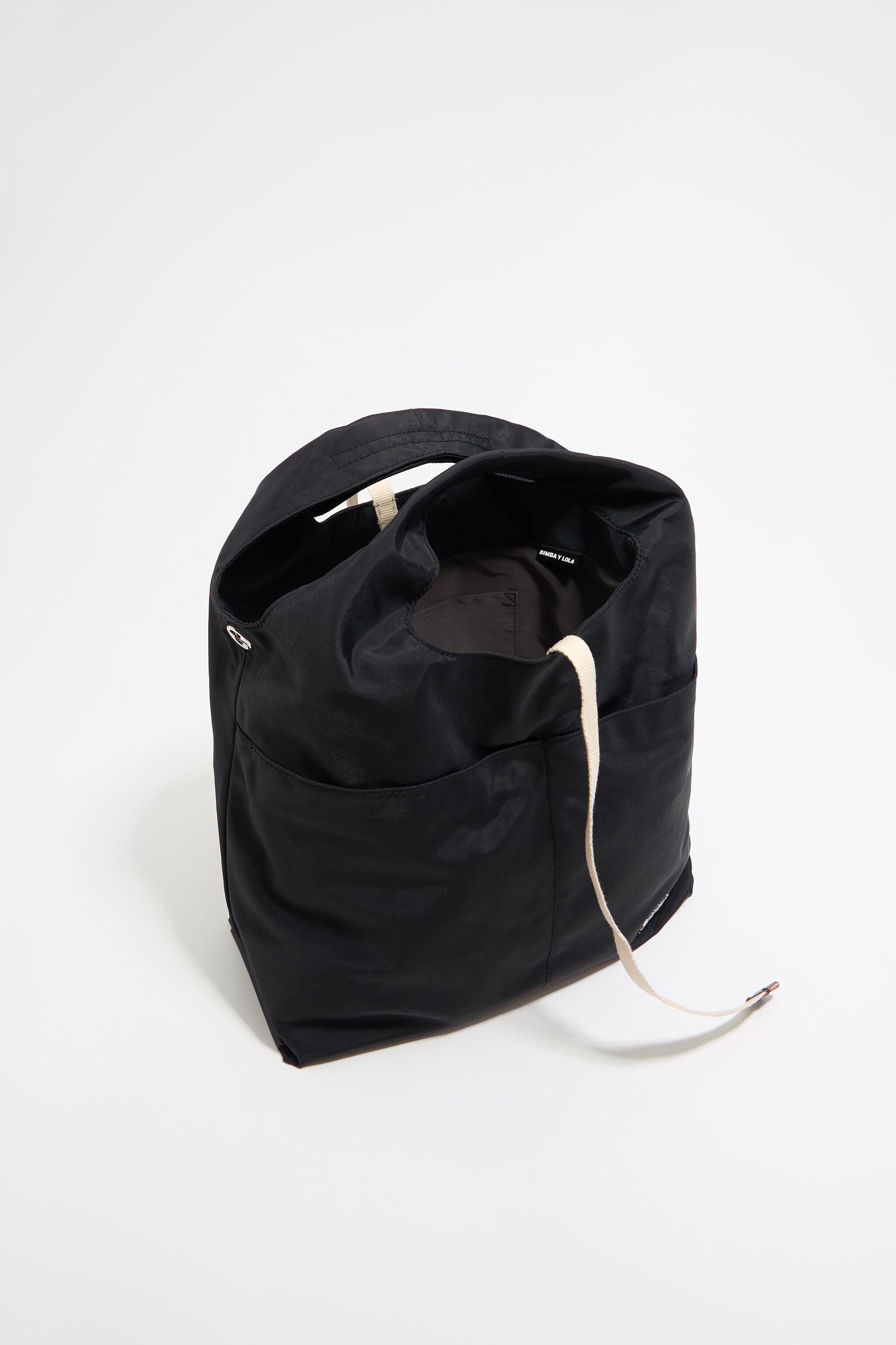 Small black nylon Paper bag