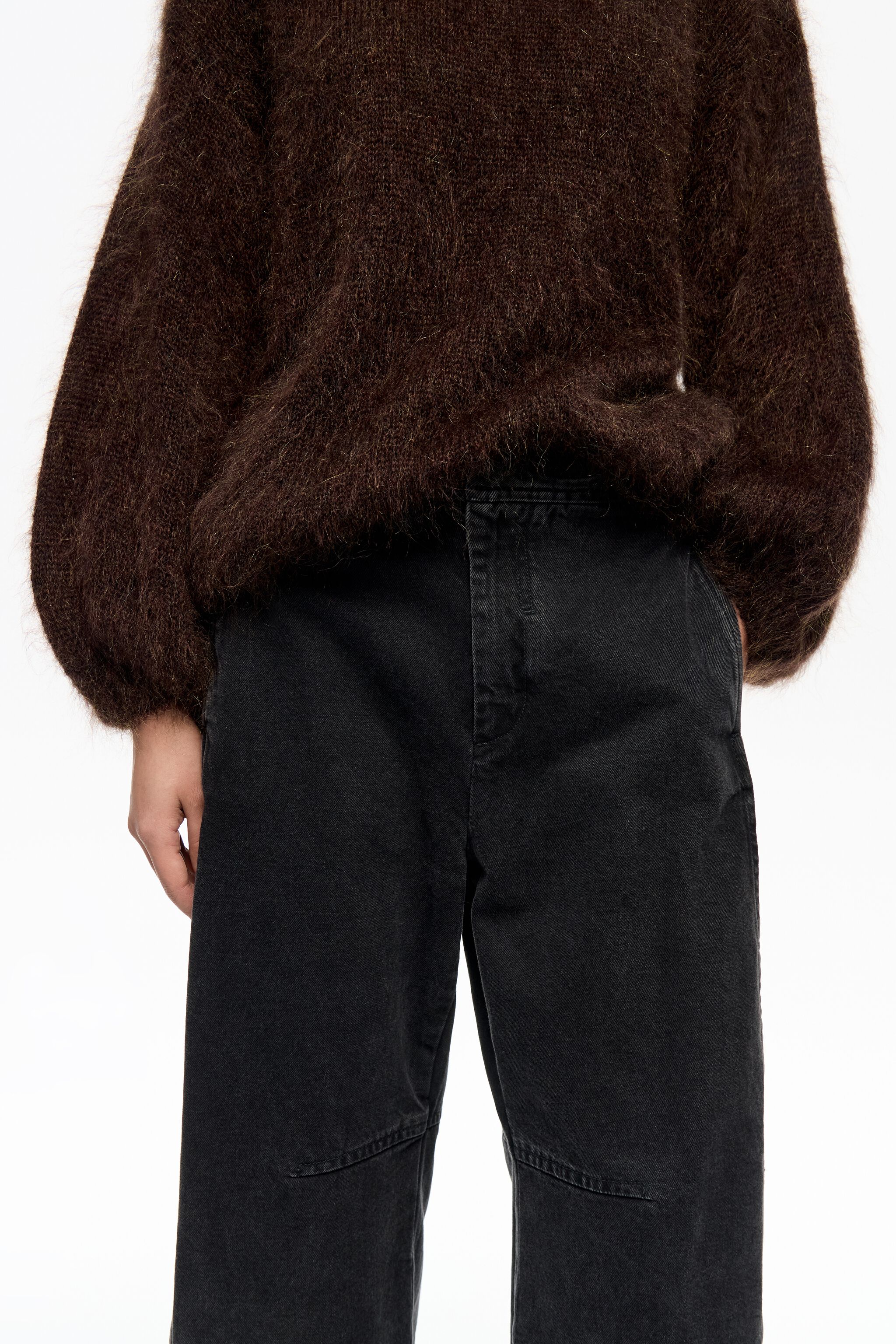 BARREL - Washed black jeans