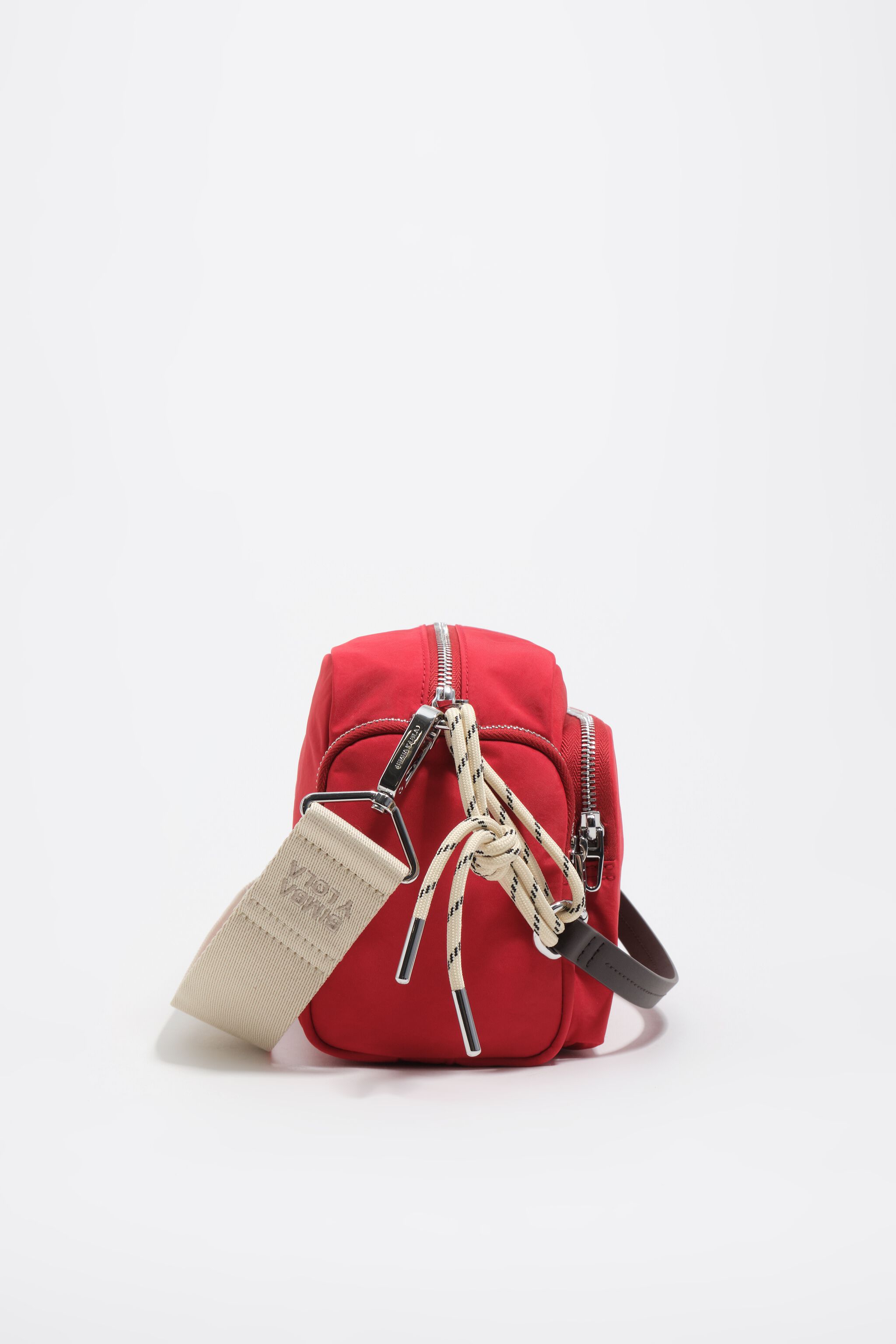 Medium red nylon Pocket bag