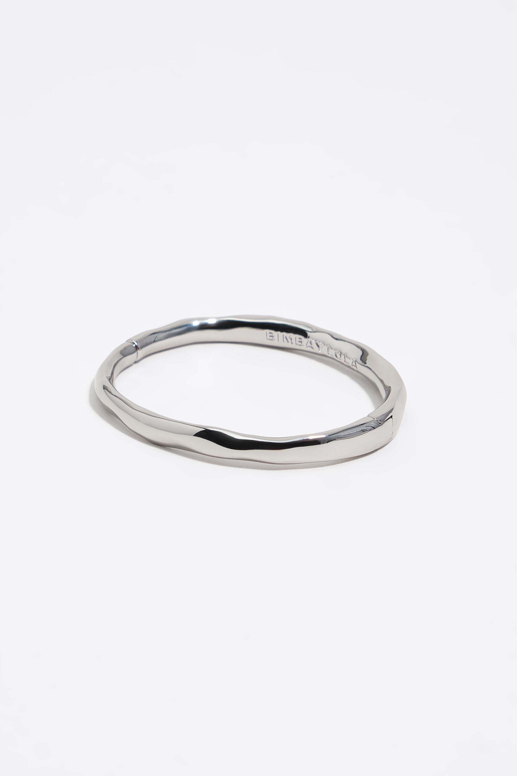 Irregular silver bracelet