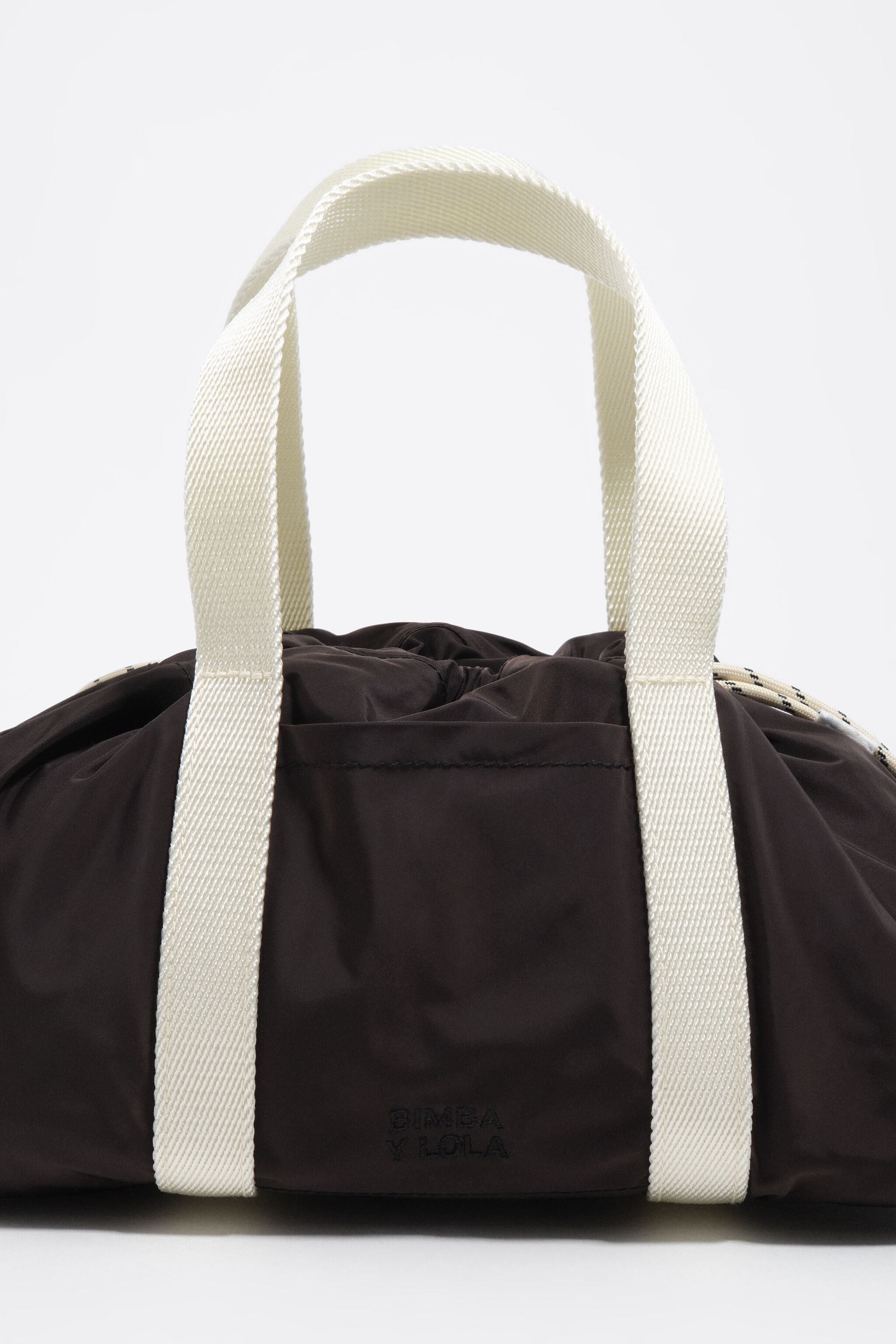 Charcoal nylon mini bag