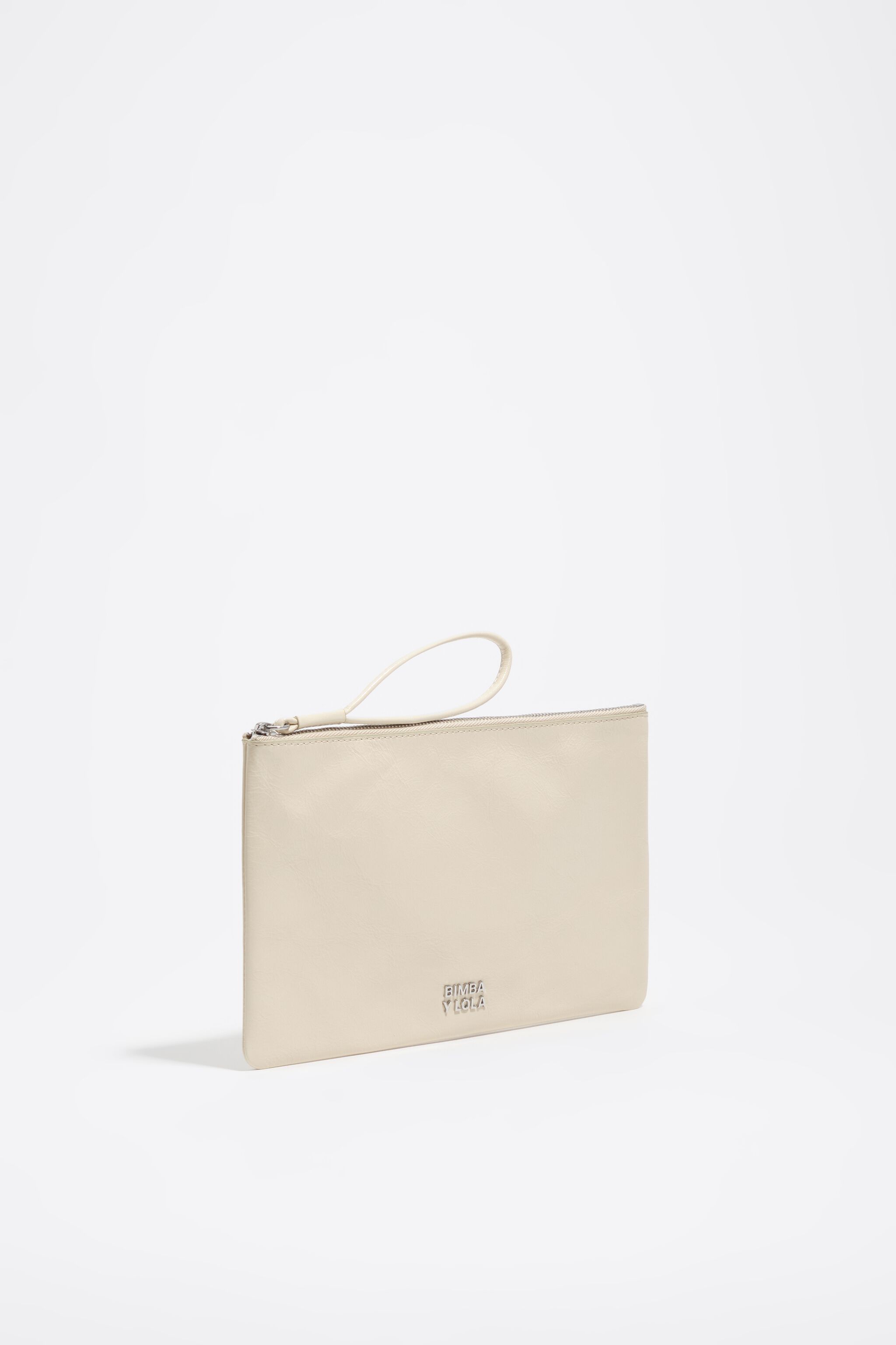 Ivory medium leather handbag