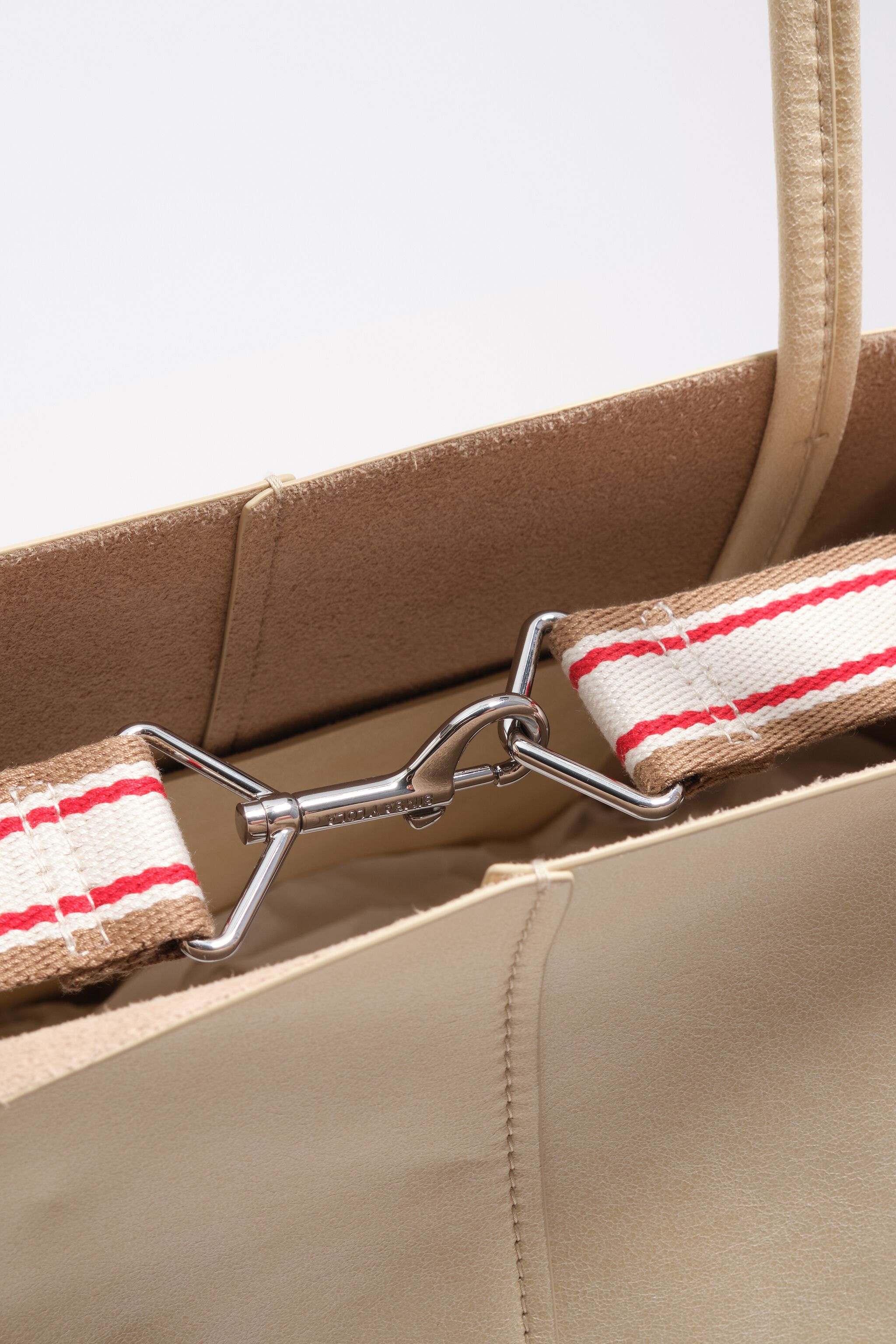 Large ivory shoulder bag