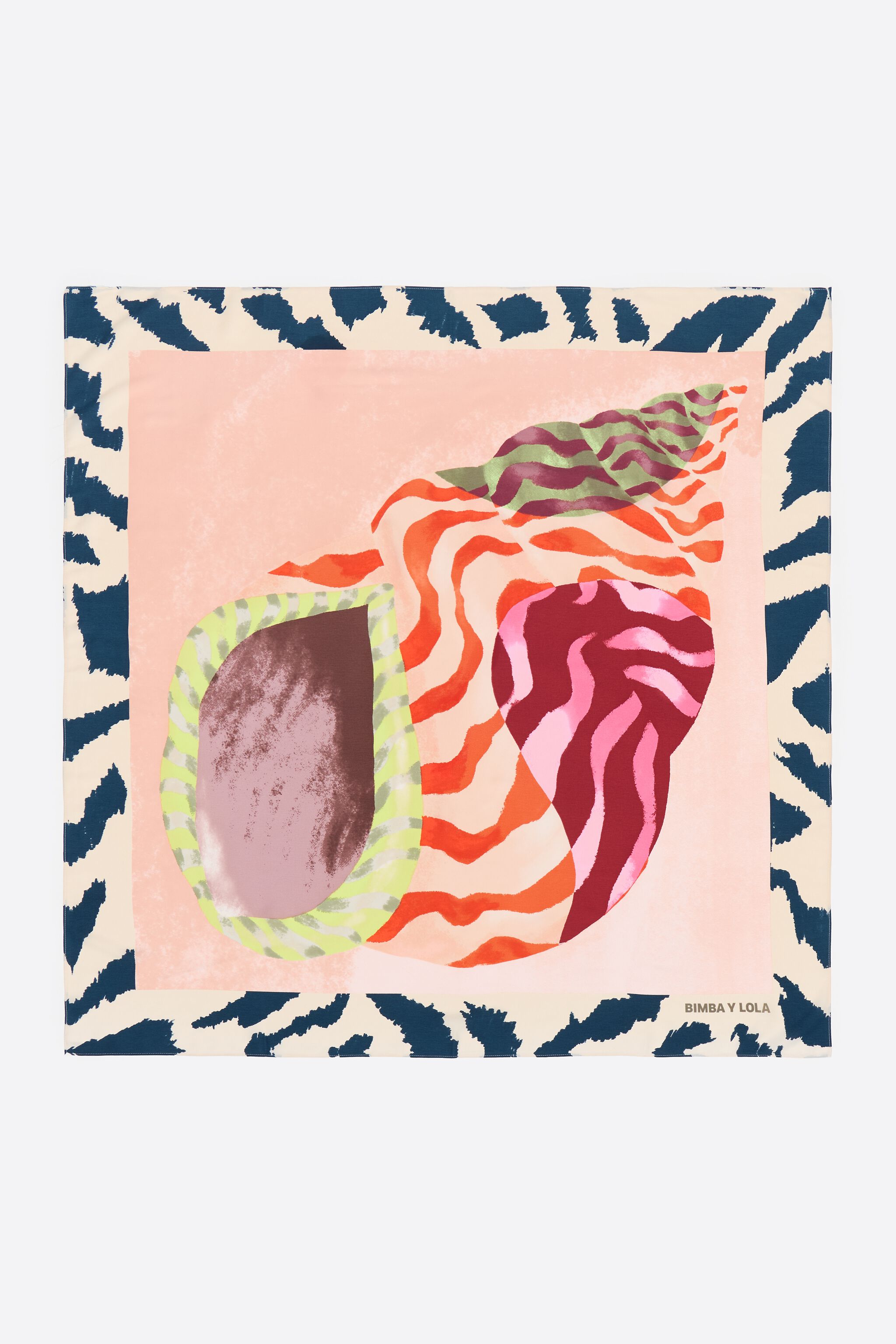 Pink shell scarf