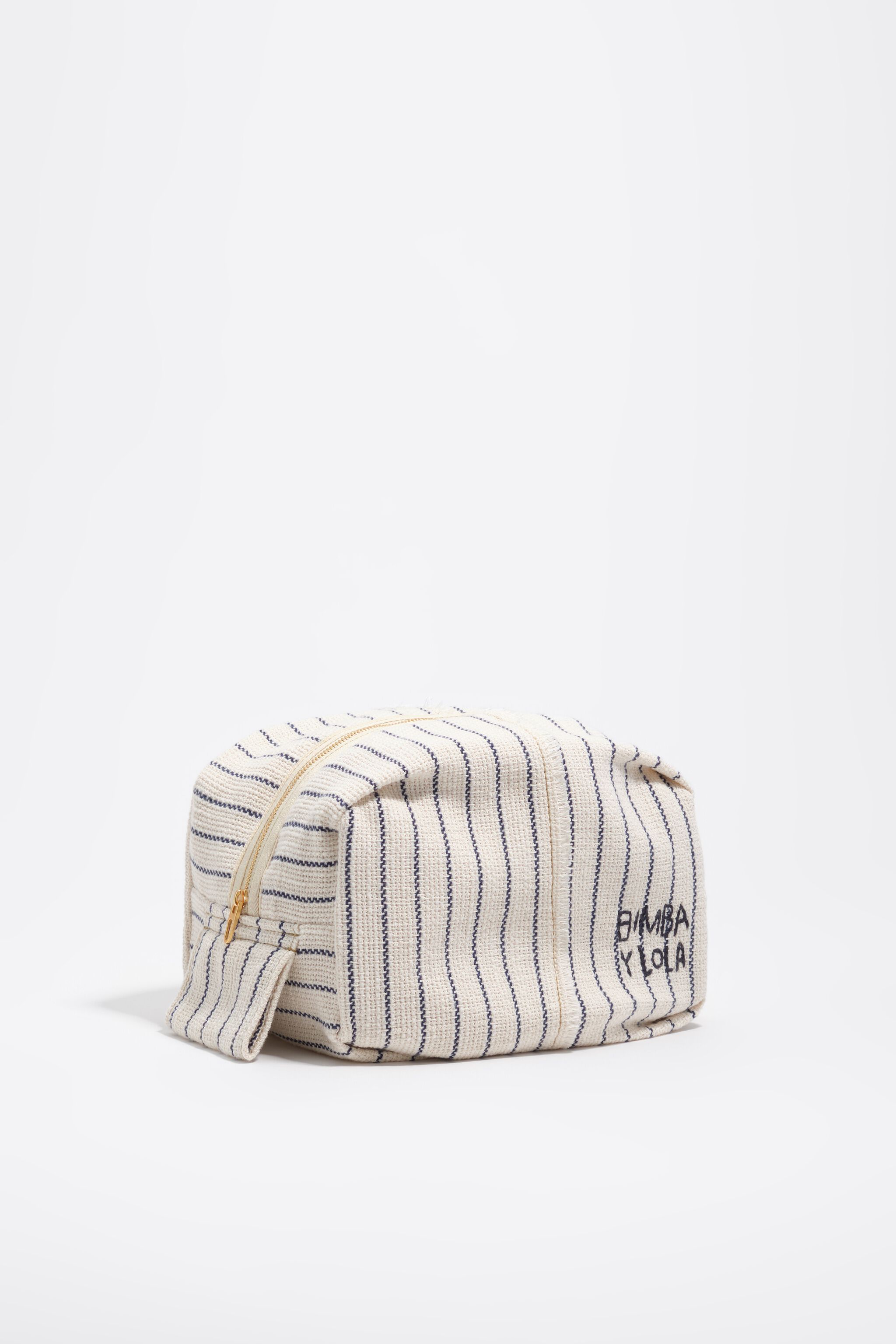 Large raw cotton make-up case