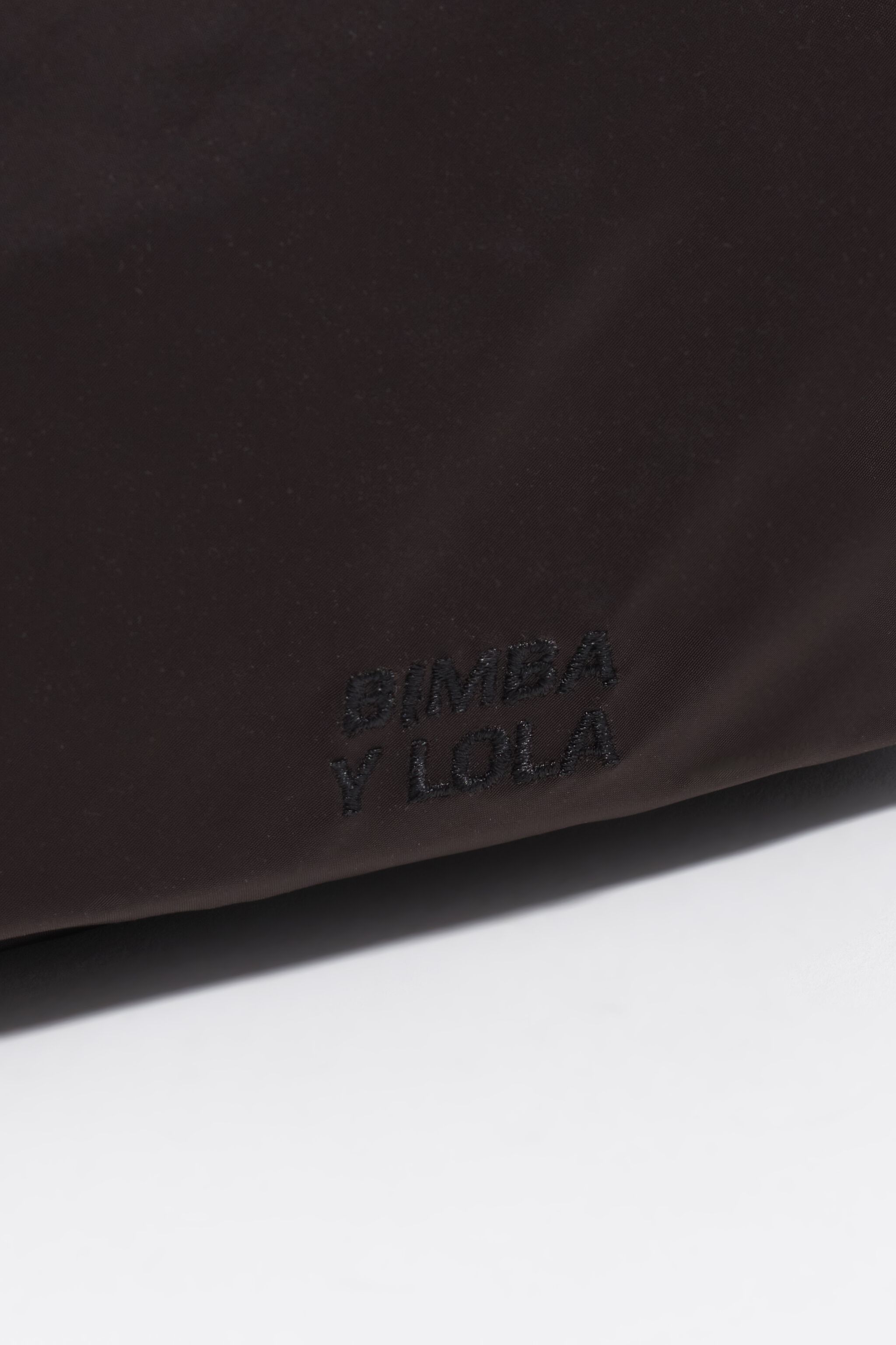 Large charcoal nylon make-up case