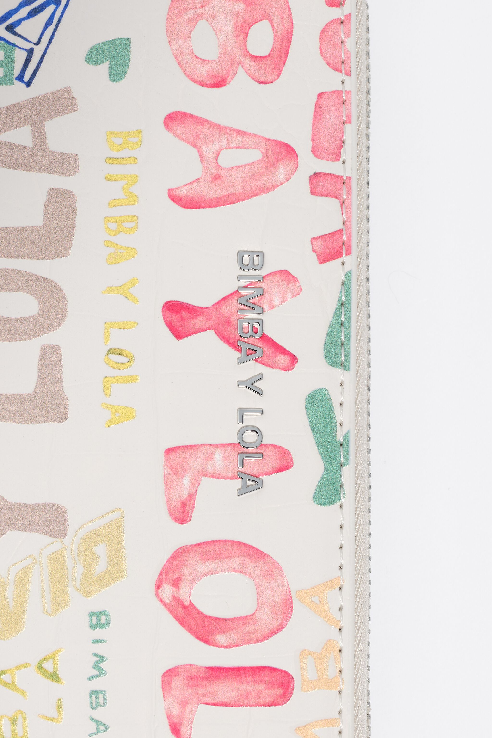 Medium ivory BIMBA logos horizontal wallet