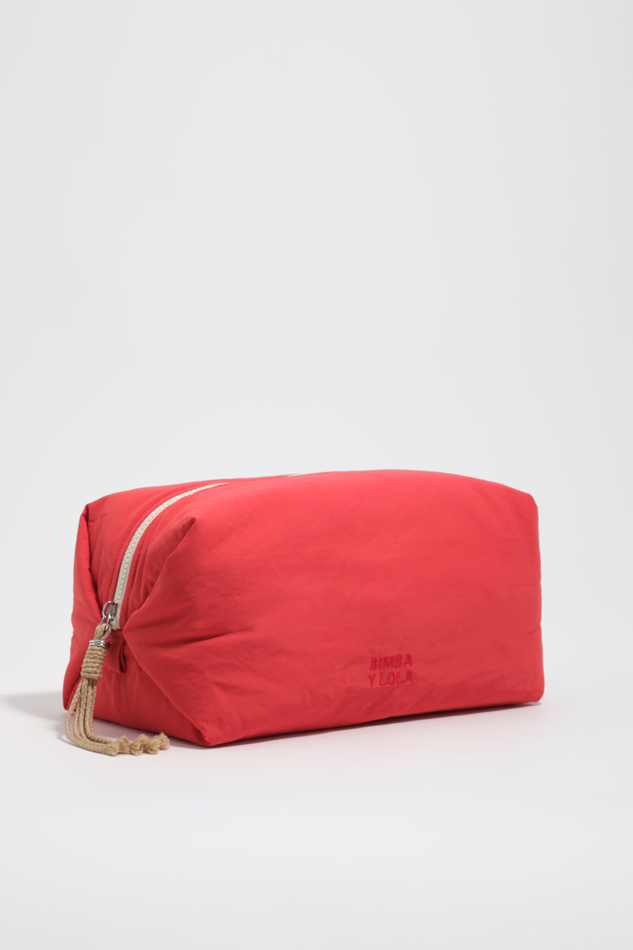 Large pomegranate nylon make-up case