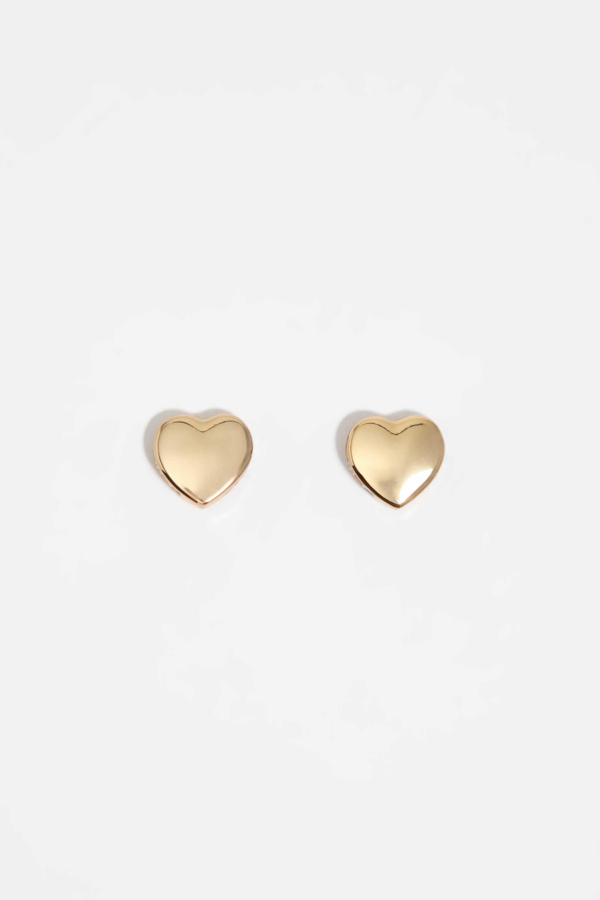 Multicolor heart logo earrings