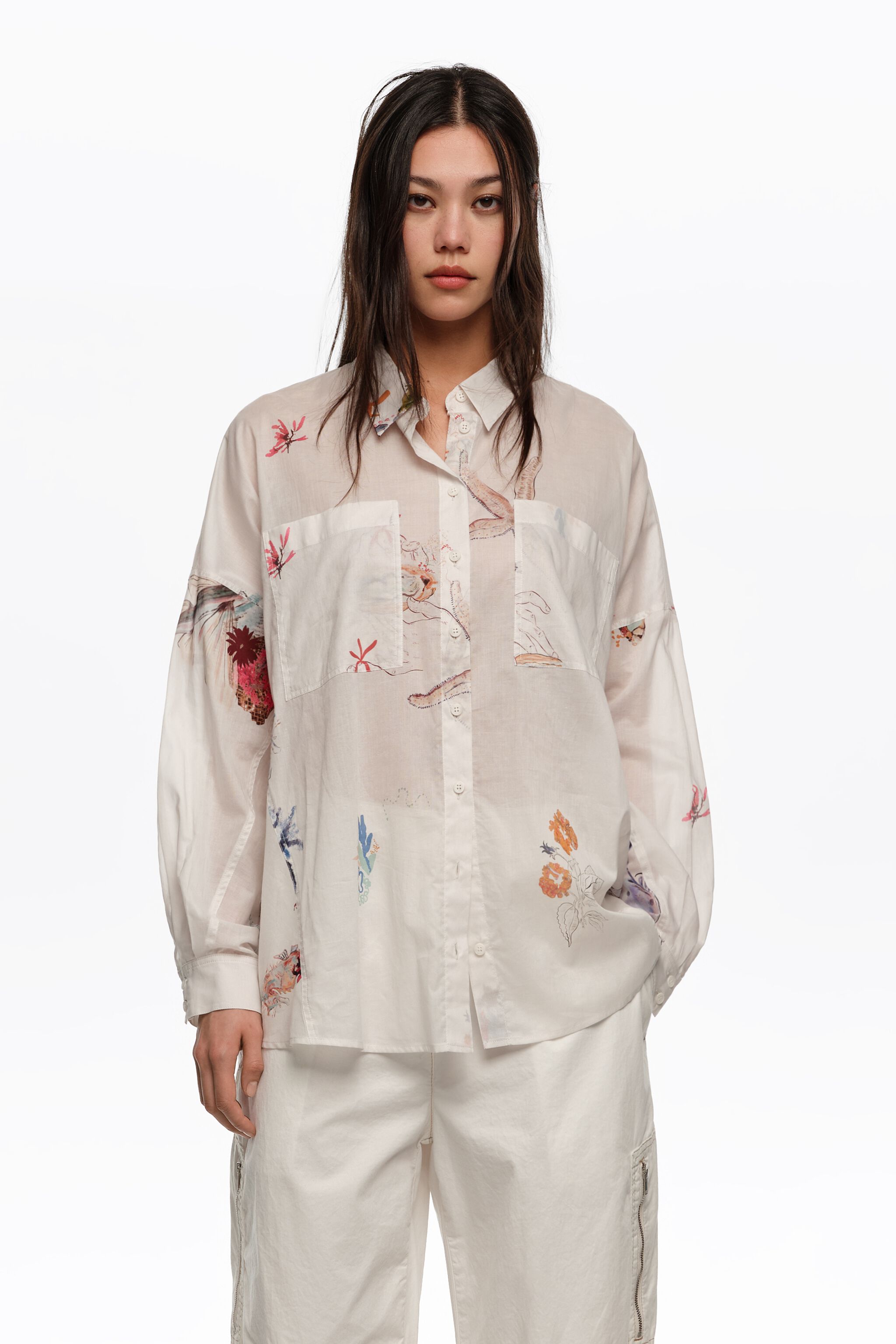 Off-white Seabed cotton oversize shirt