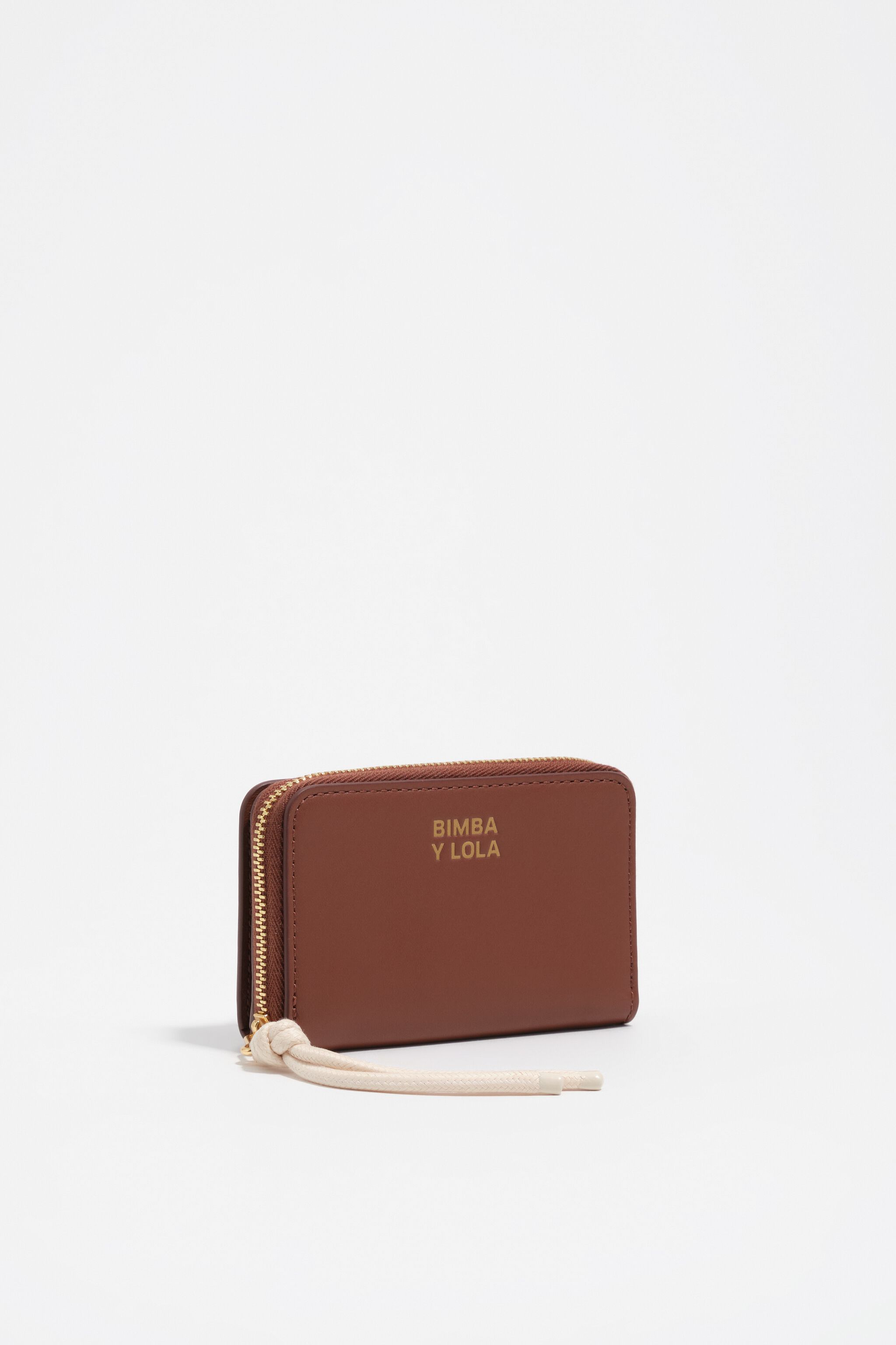 Small walnut flap purse