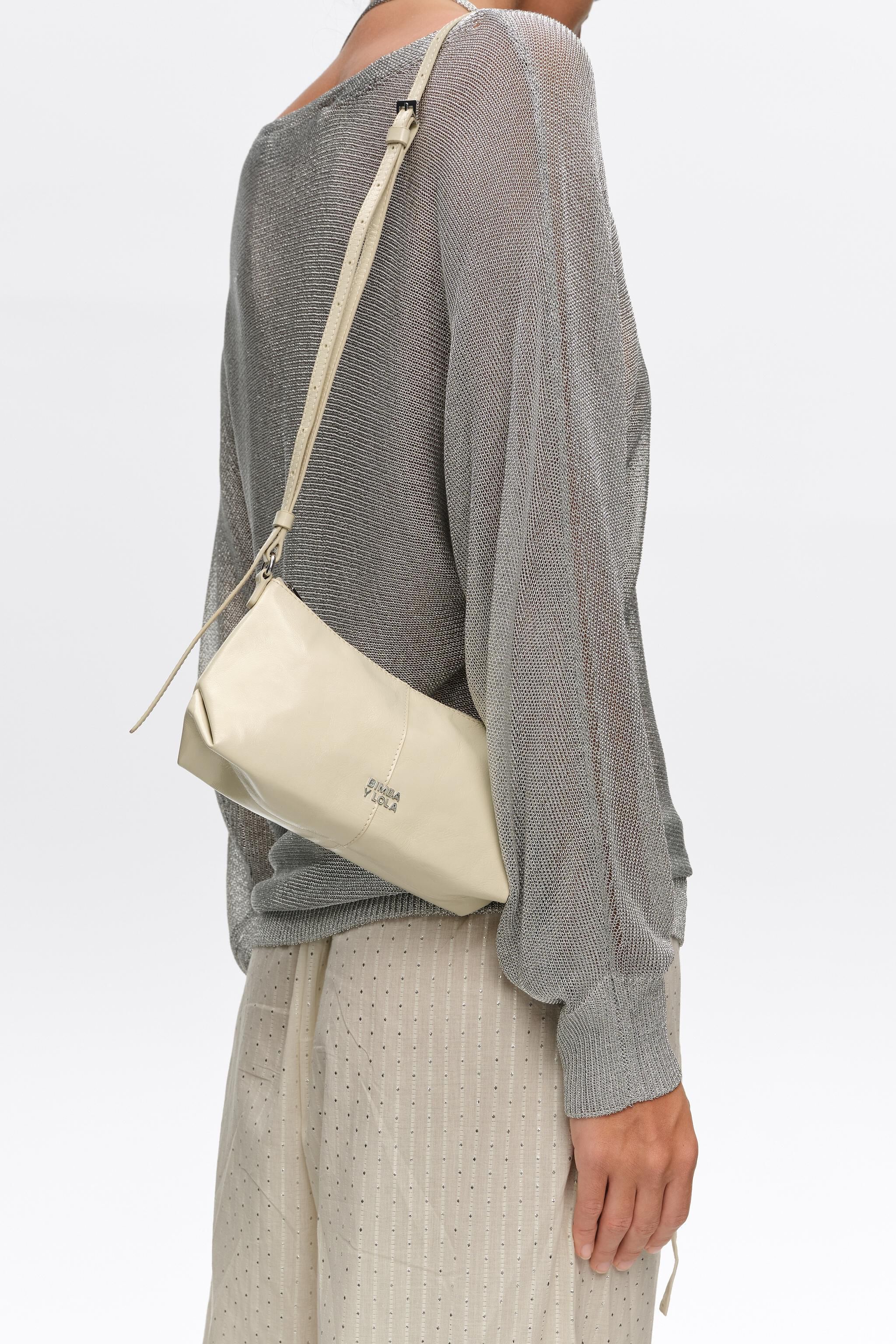 Ivory leather mini bag
