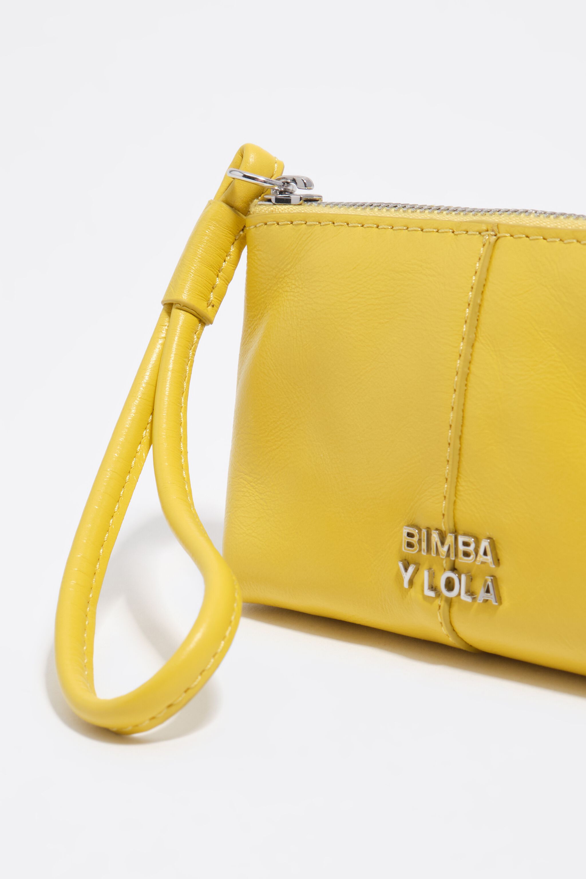 Yellow leather coin purse