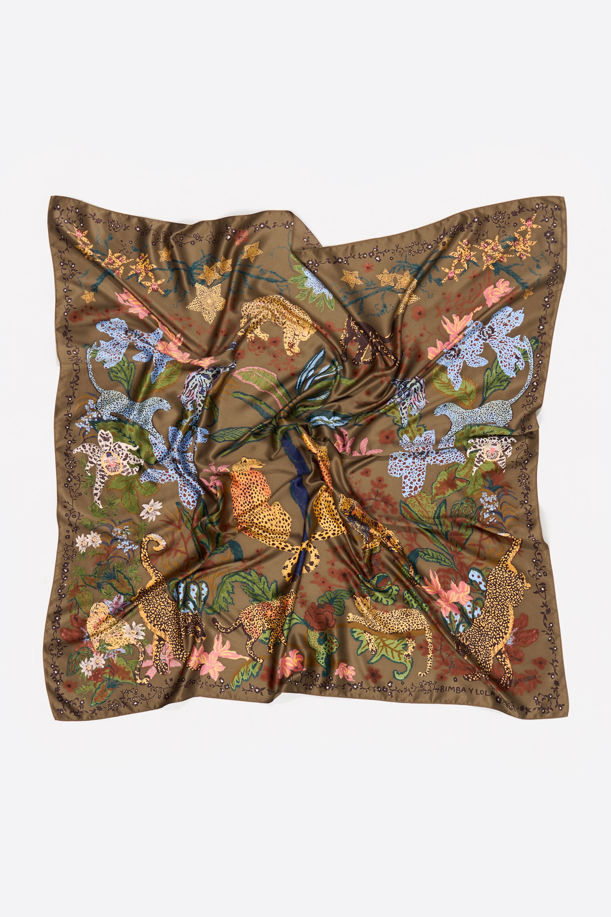 Brown jungle scarf