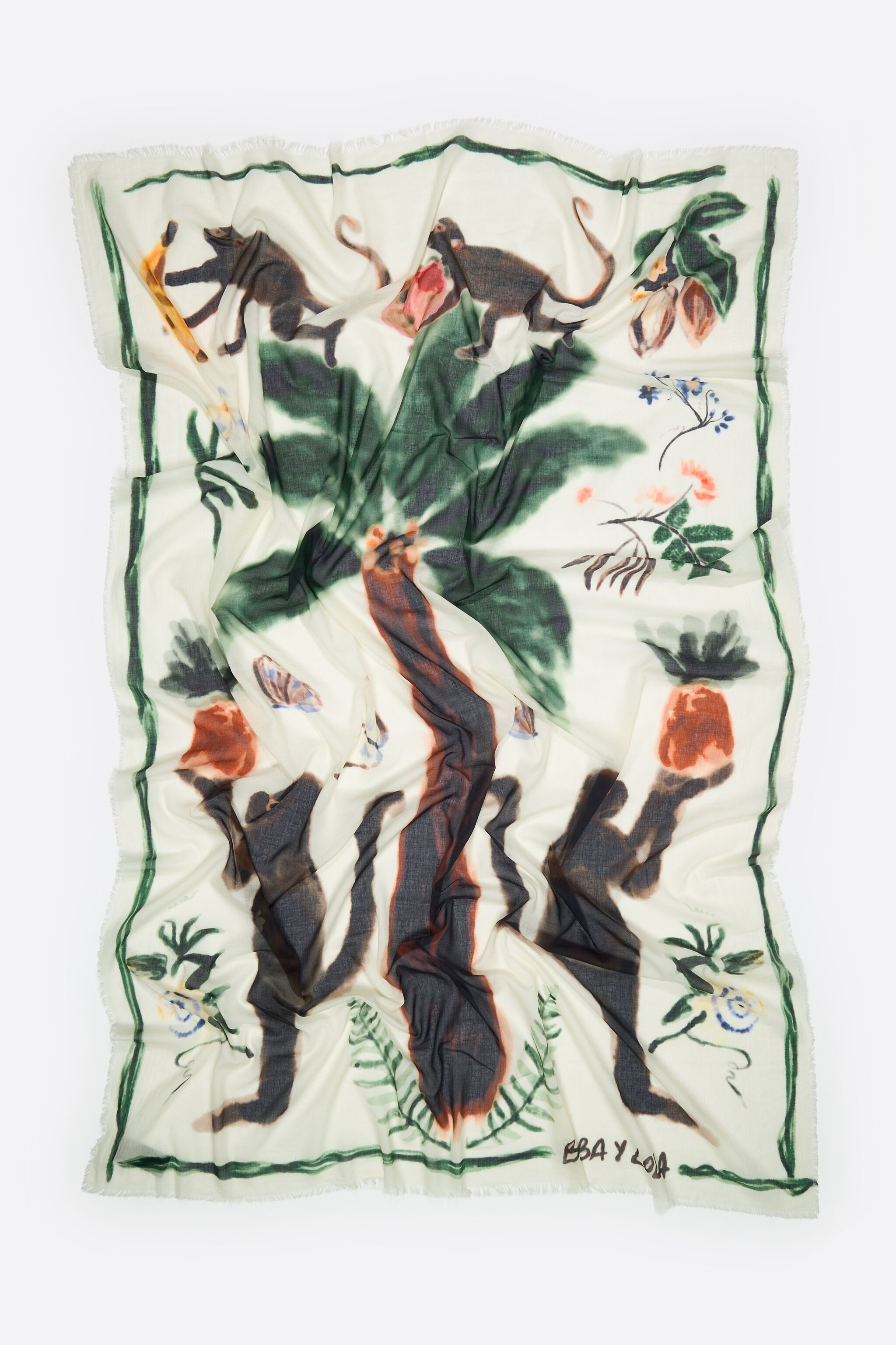 Washed cotton monkey sarong