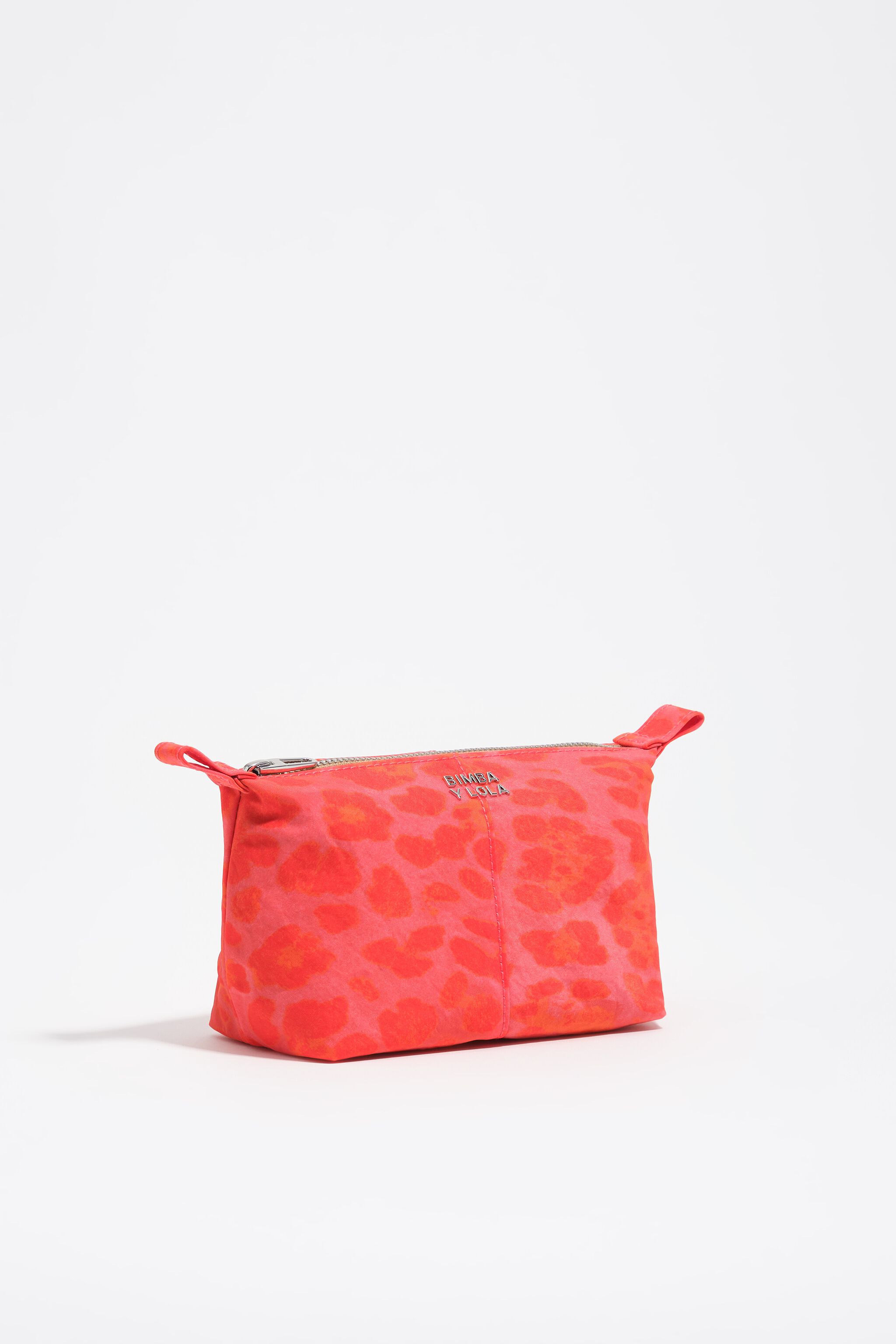 Pink leopard nylon Trapecio make-up case