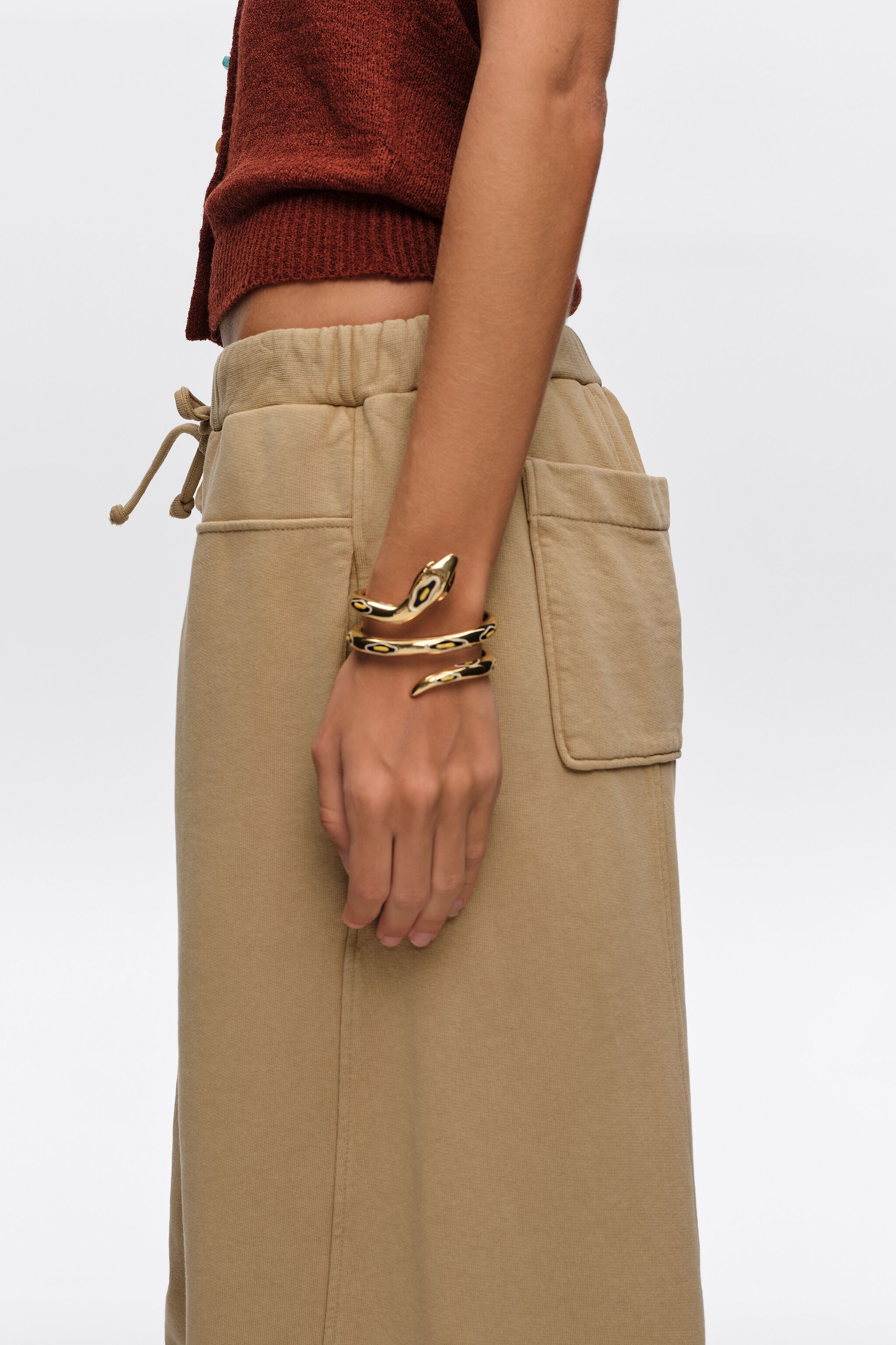 Gold snake bracelet