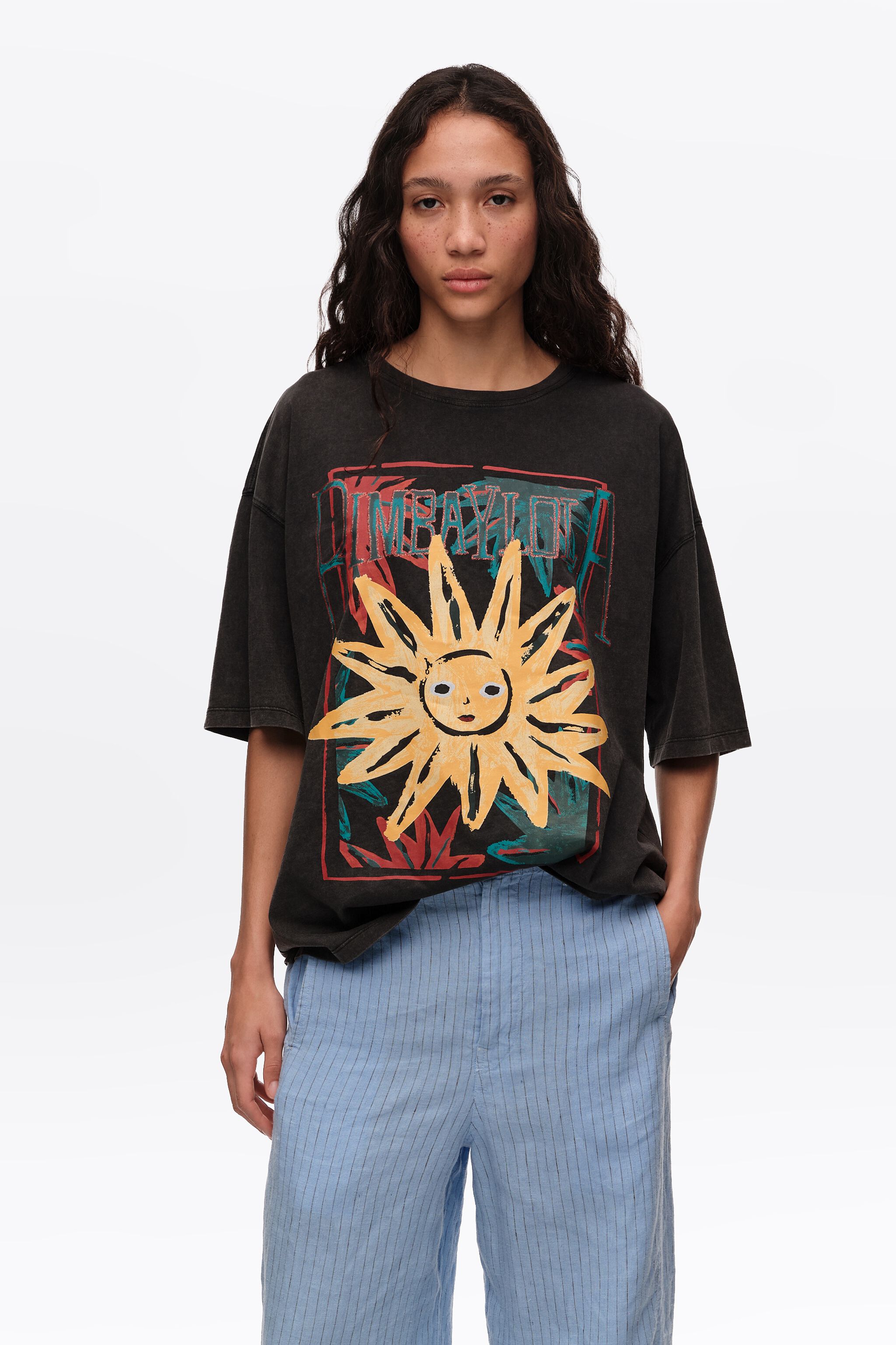 Black Sun logo T-shirt