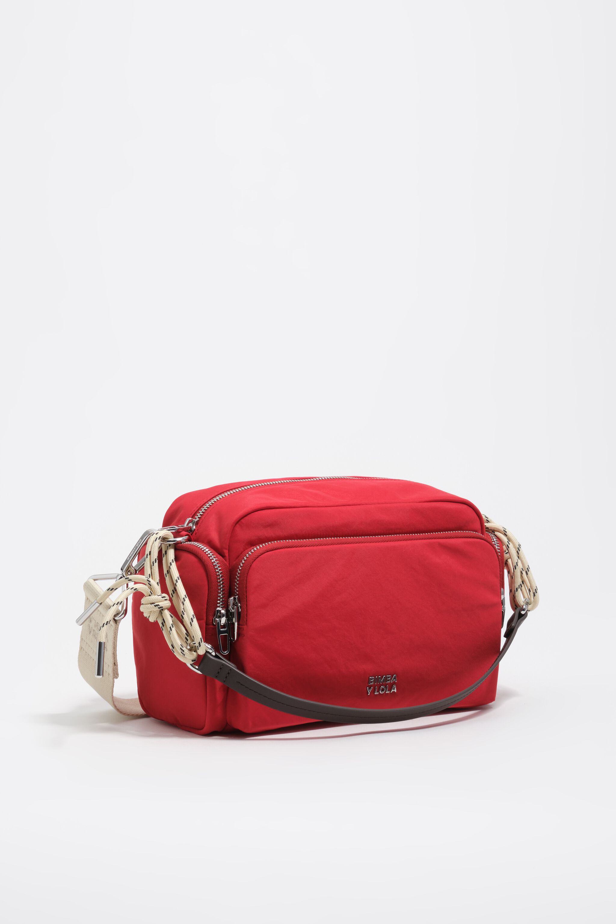 Medium red nylon Pocket bag