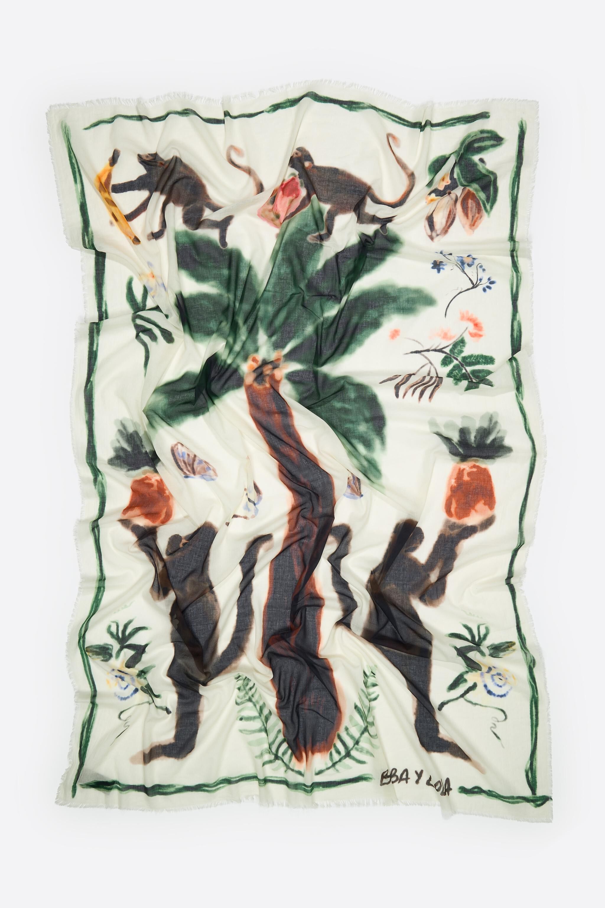 Washed cotton monkey sarong