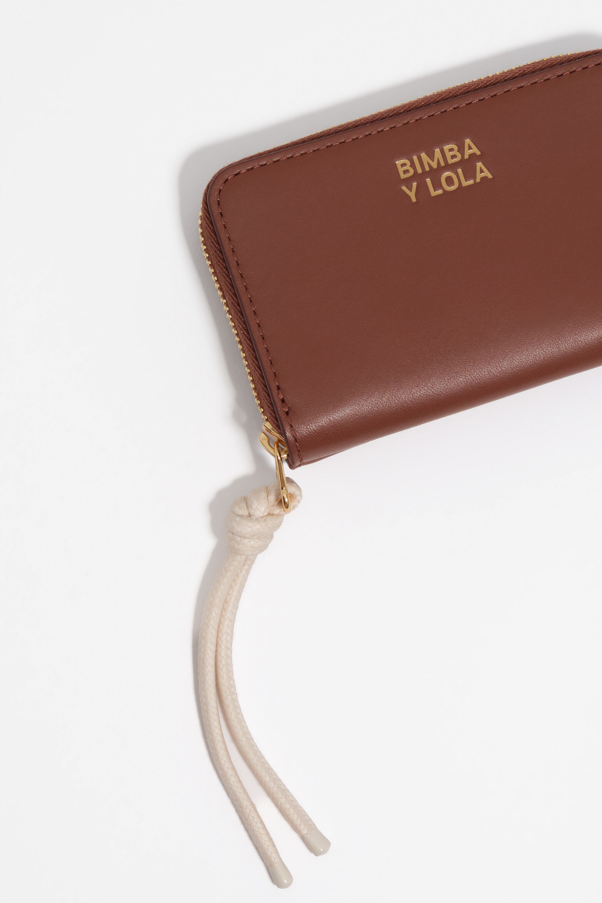 Small walnut flap purse