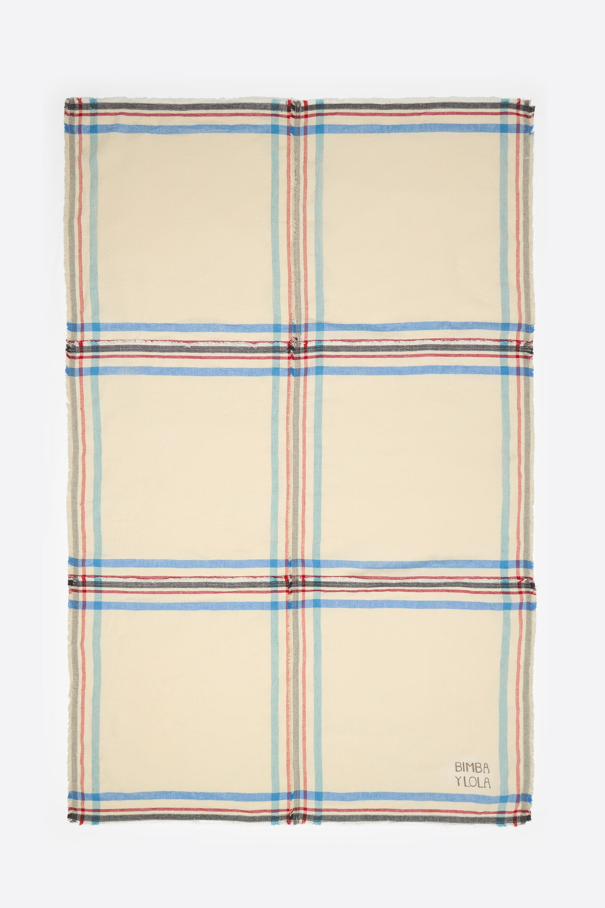 Ecru striped towel