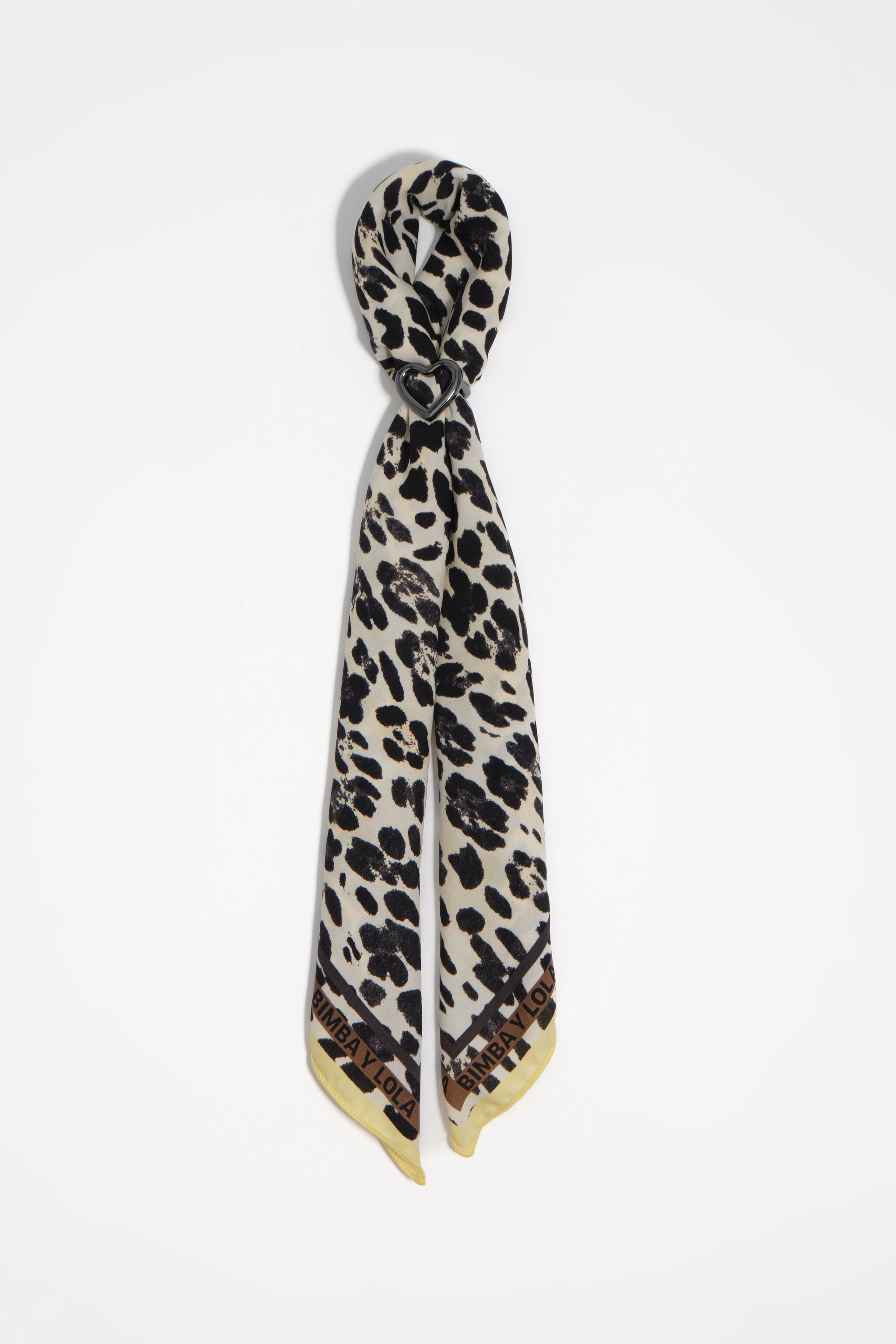 Leopard scarf bag charm