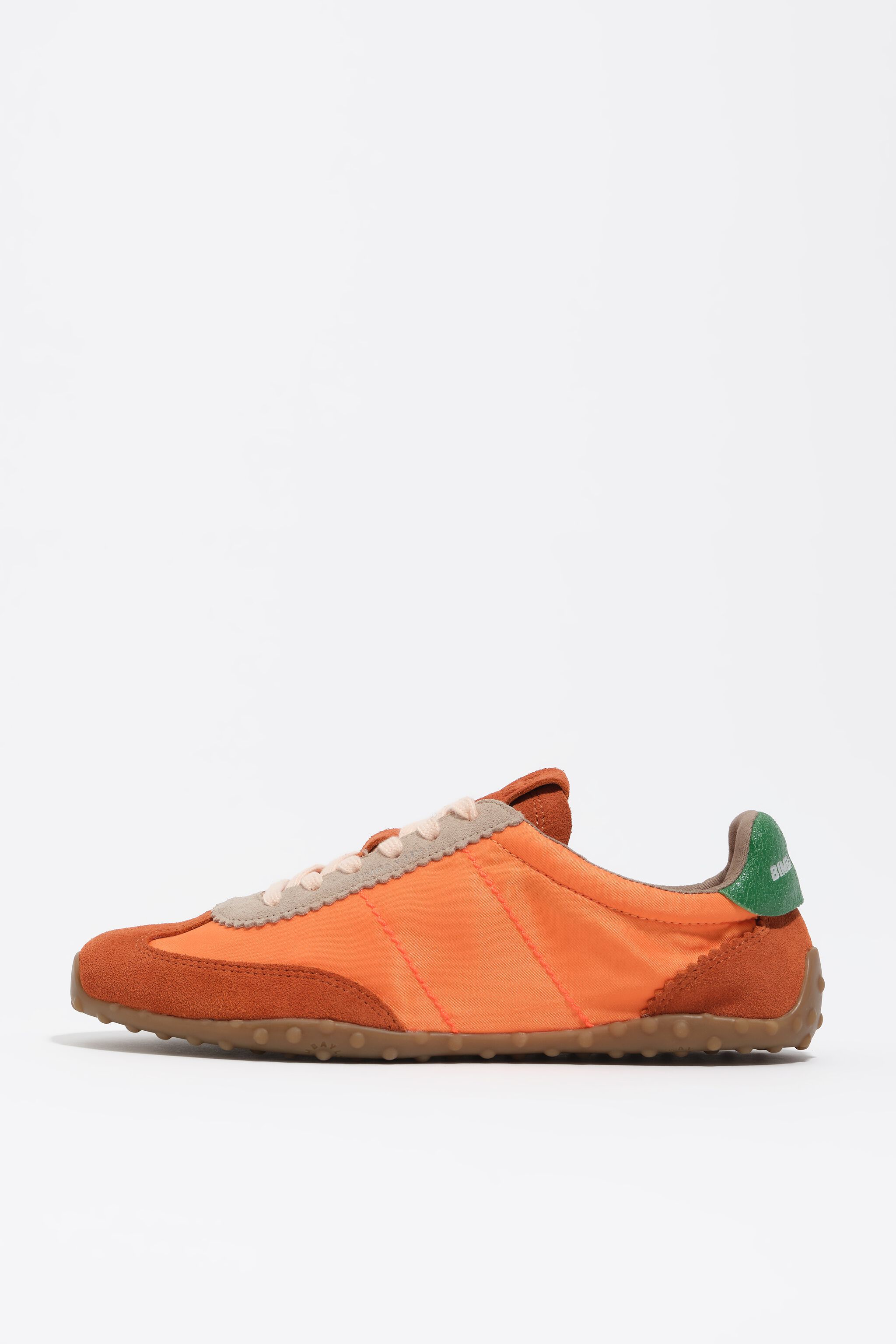 Orange suede and nylon 13 29 sneaker
