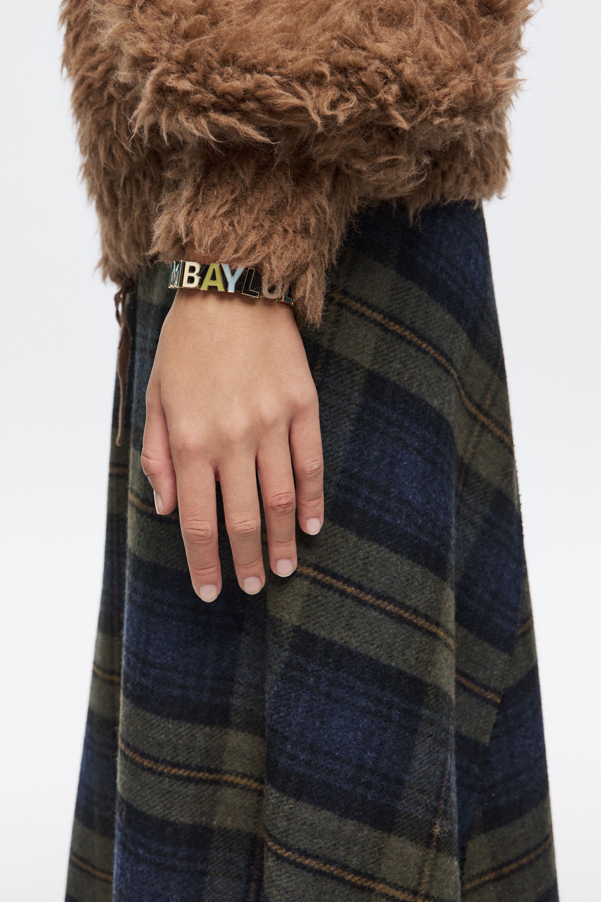 Multicolored logo strap bracelet