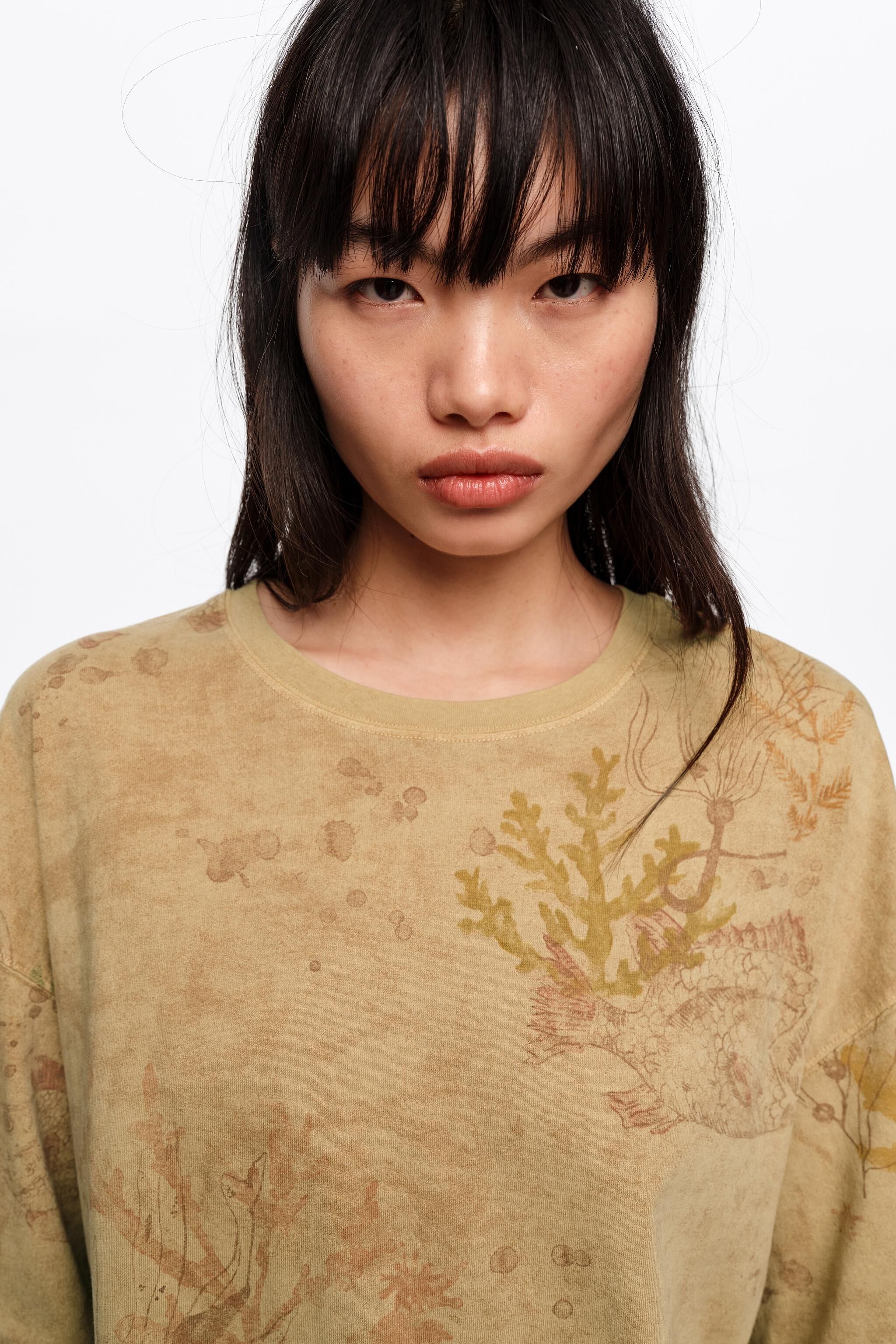 Underwater faded print T-shirt