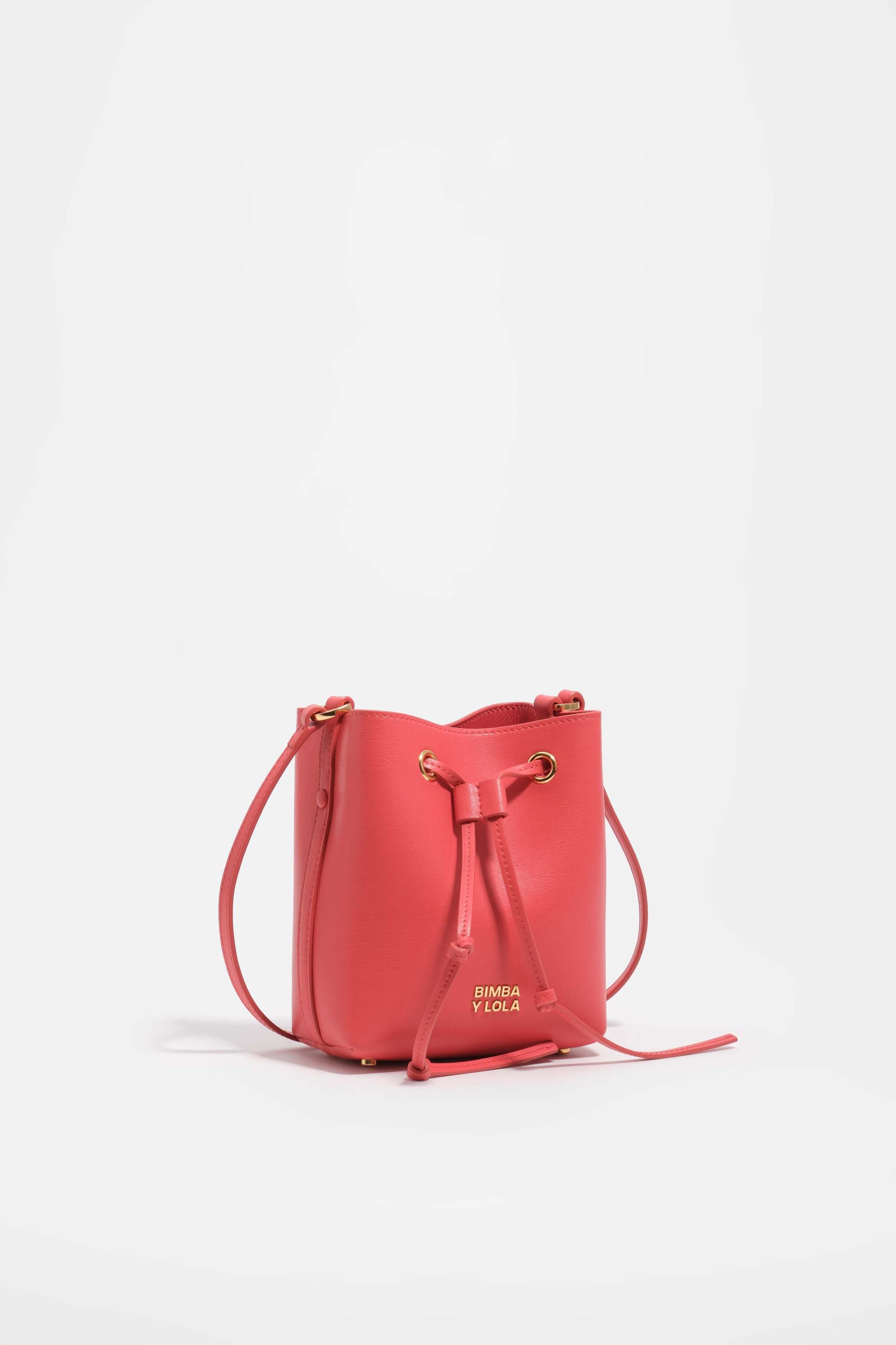 Medium poppy red leather Chihuahua bag