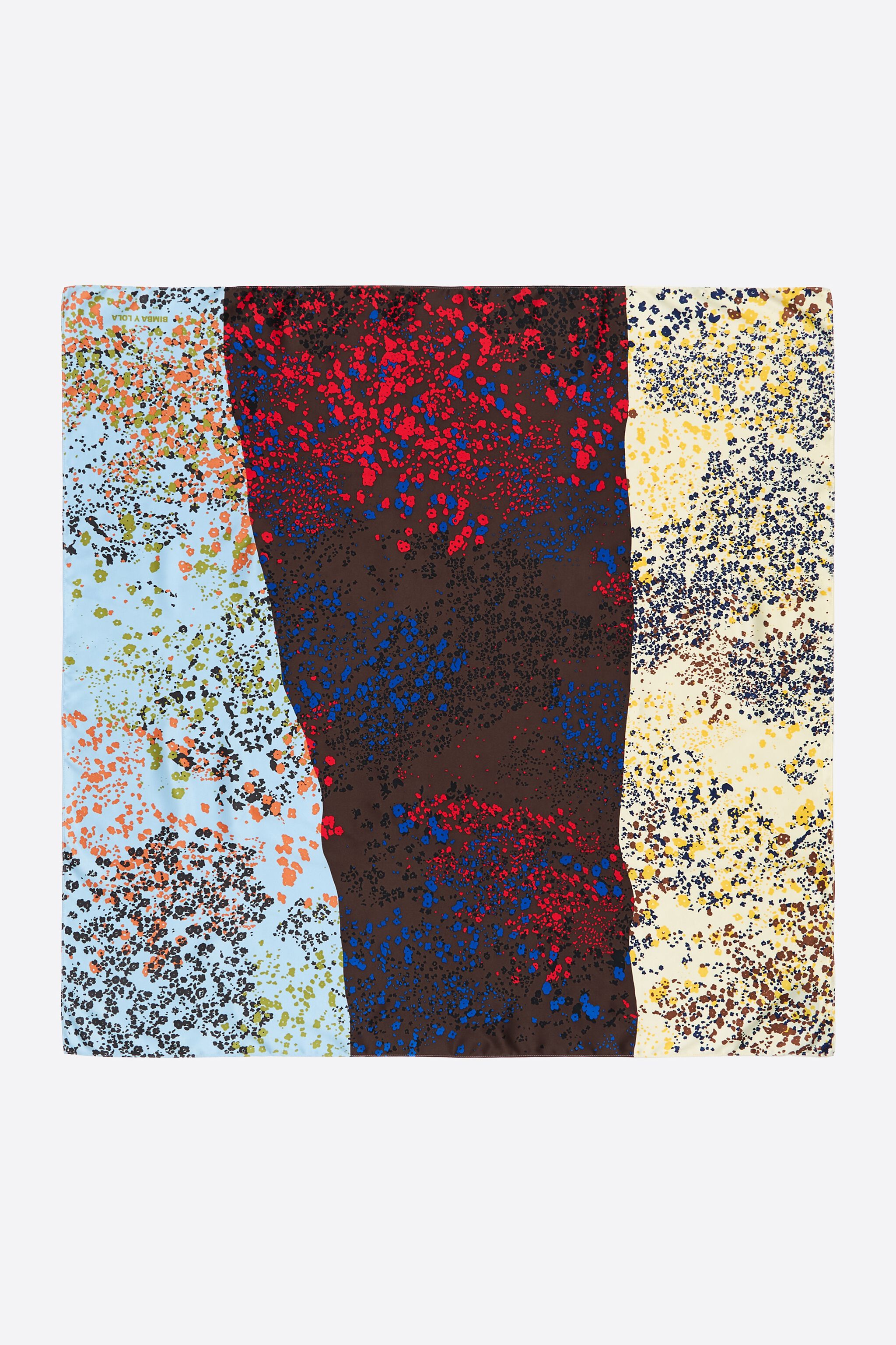 Floral patchwork scarf