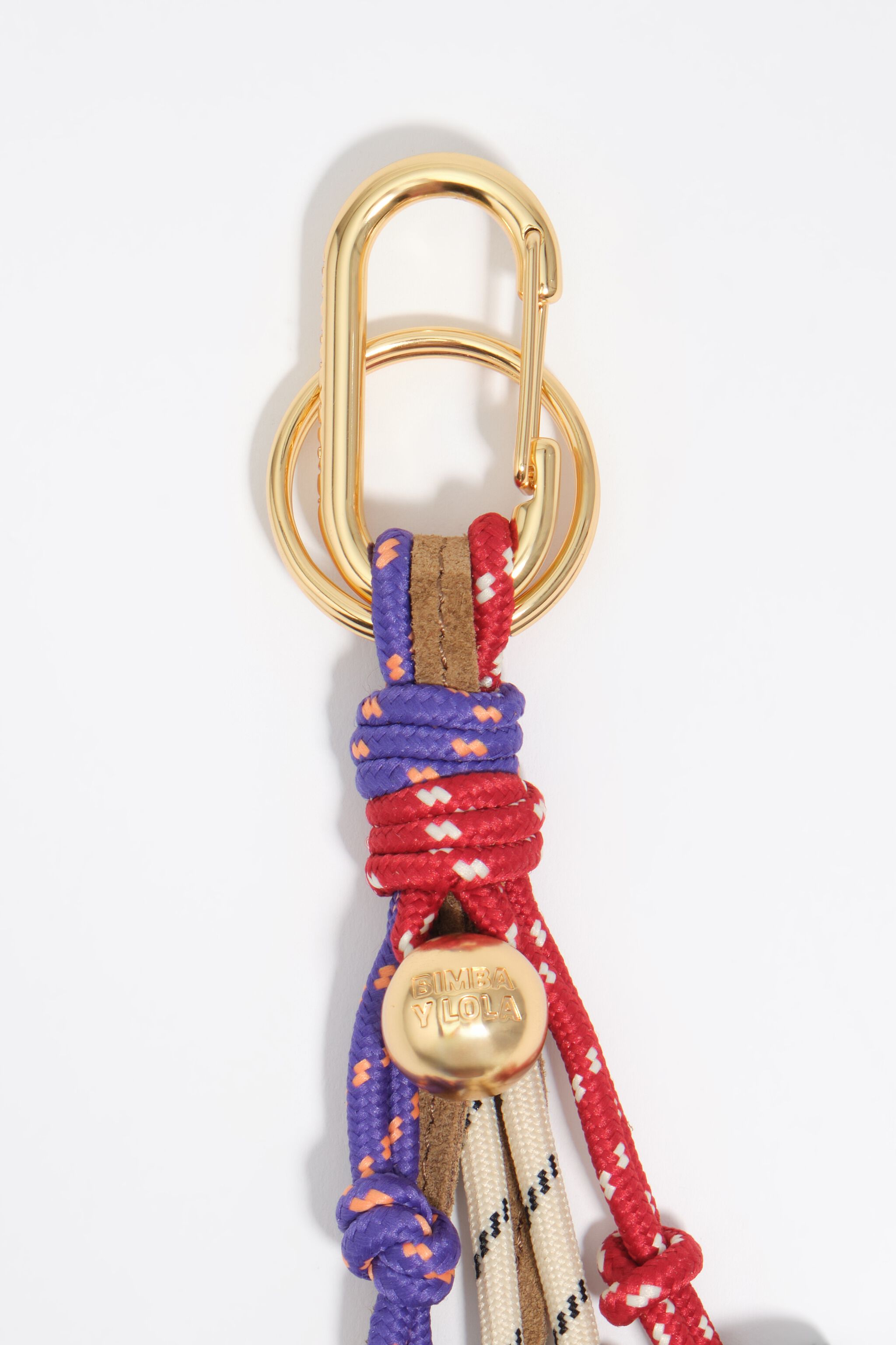 Red ropes key ring