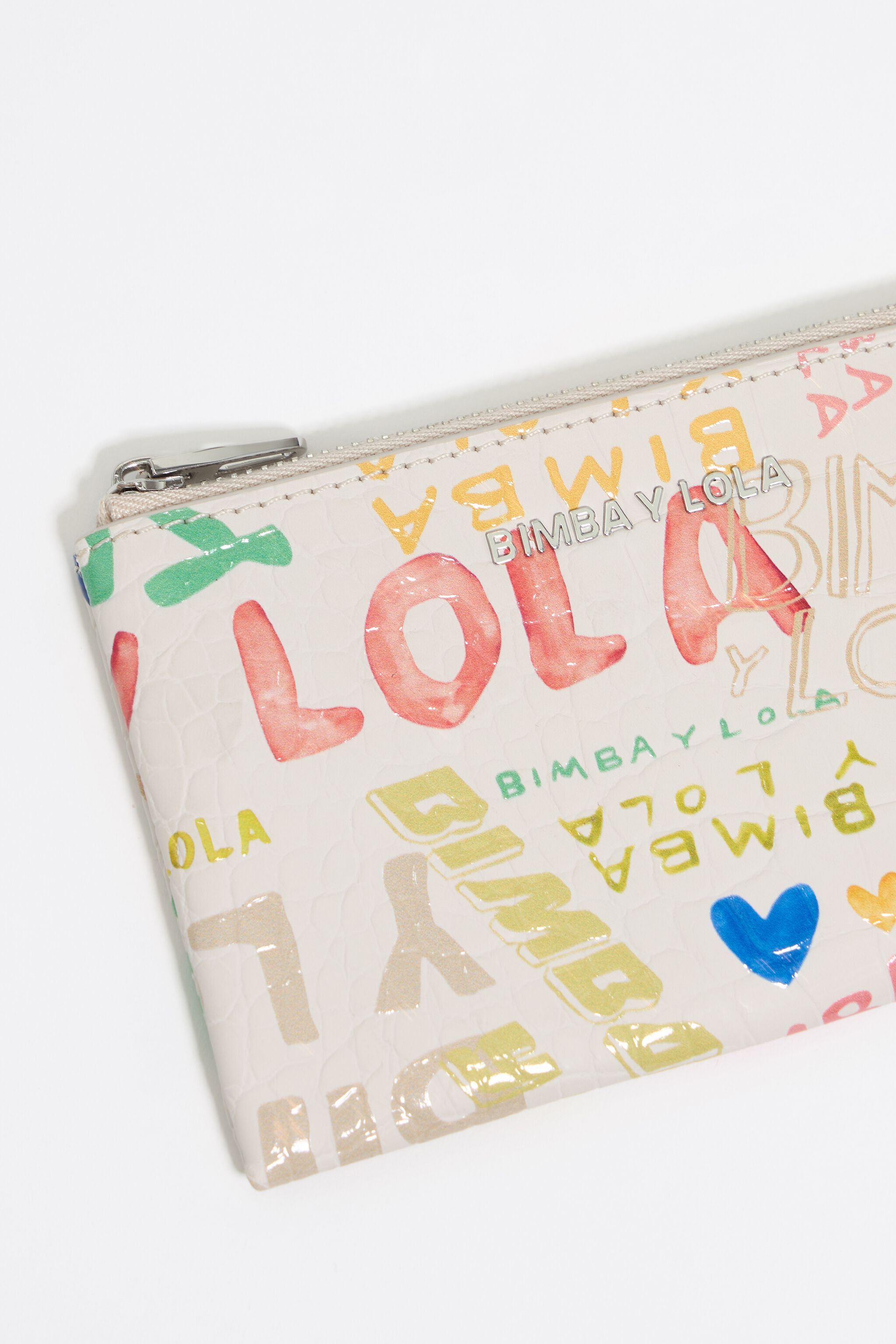 Ivory BIMBA logos print coin purse