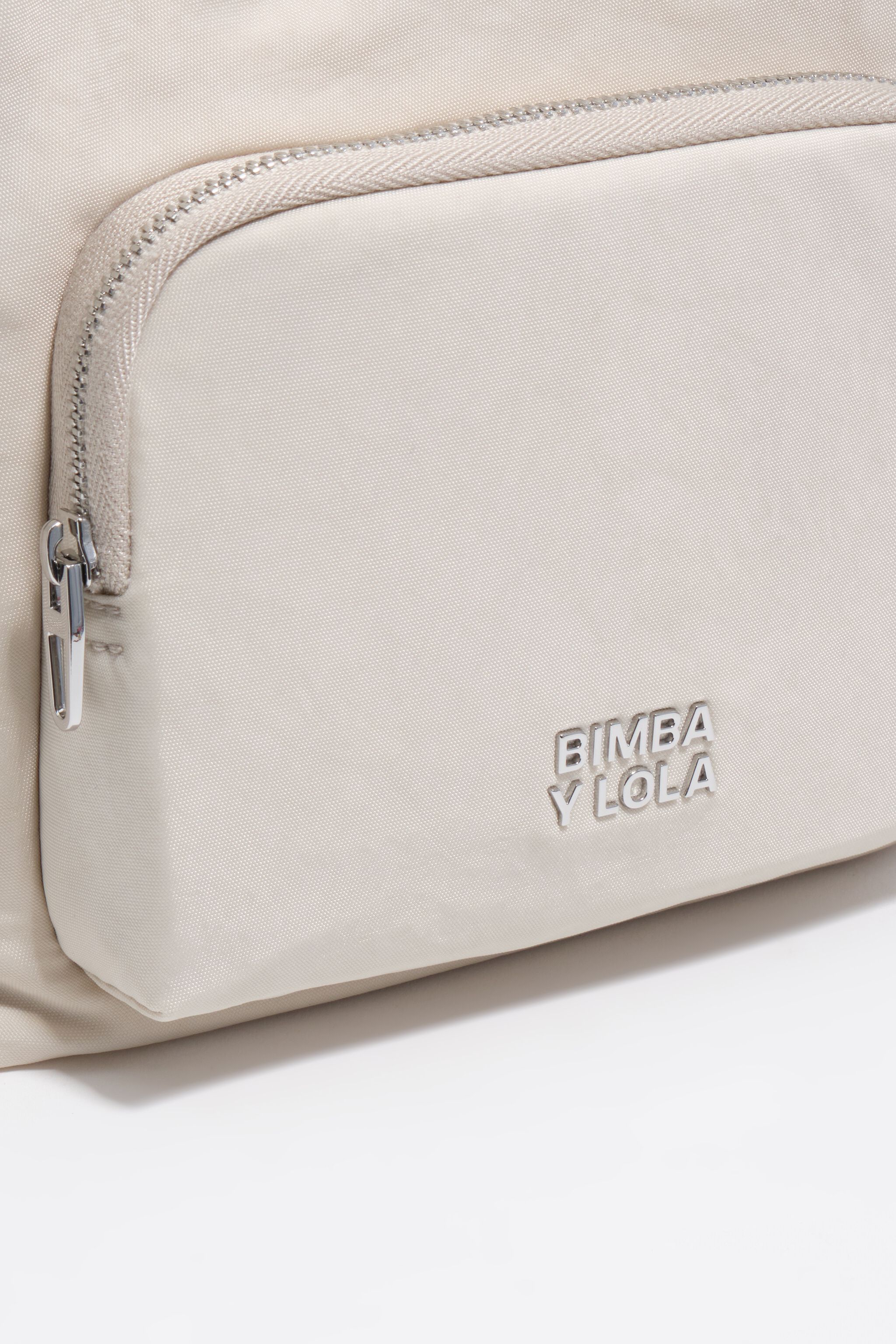 Small stone white nylon Pocket bag