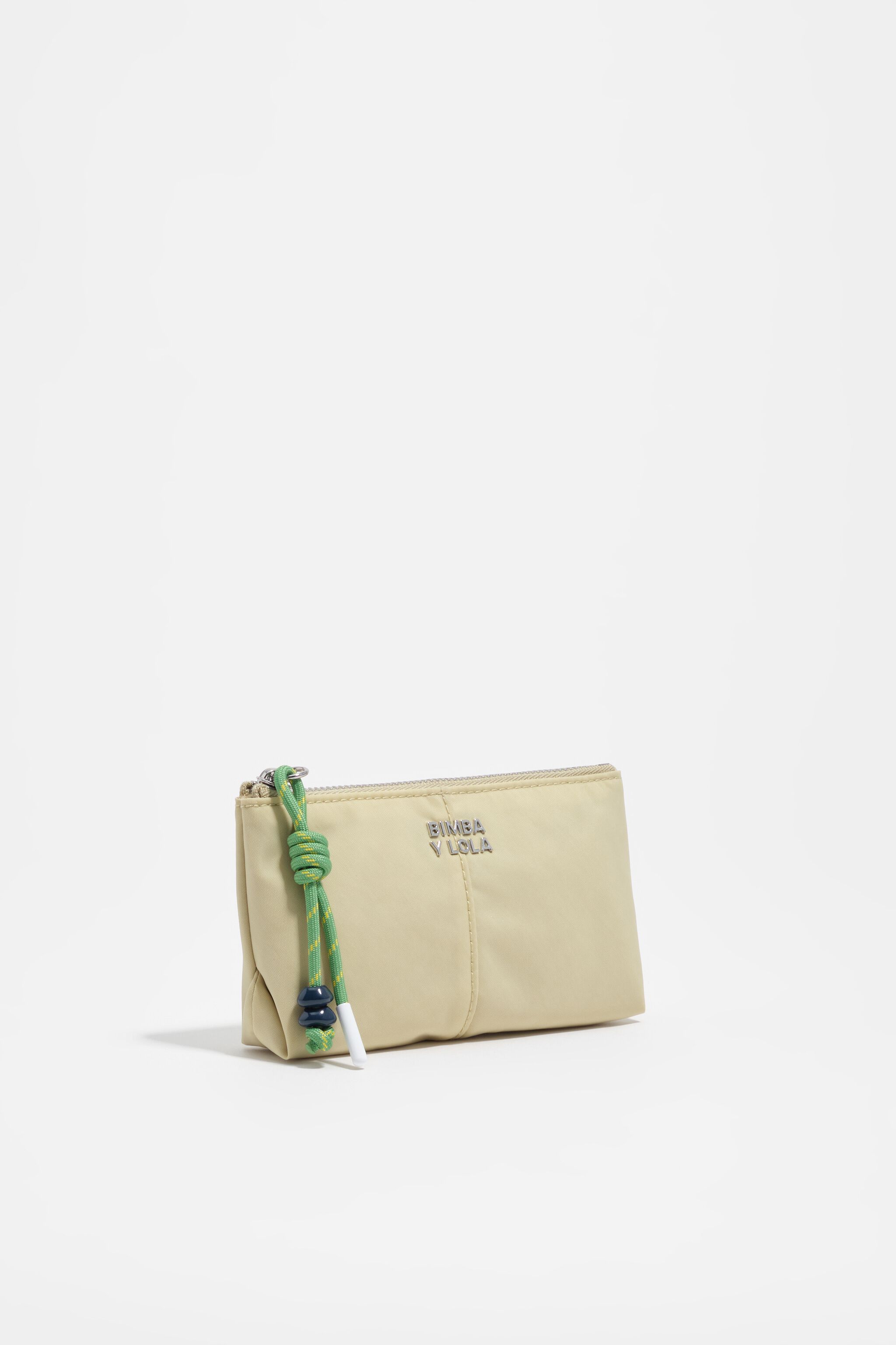 Apple green nylon coin purse