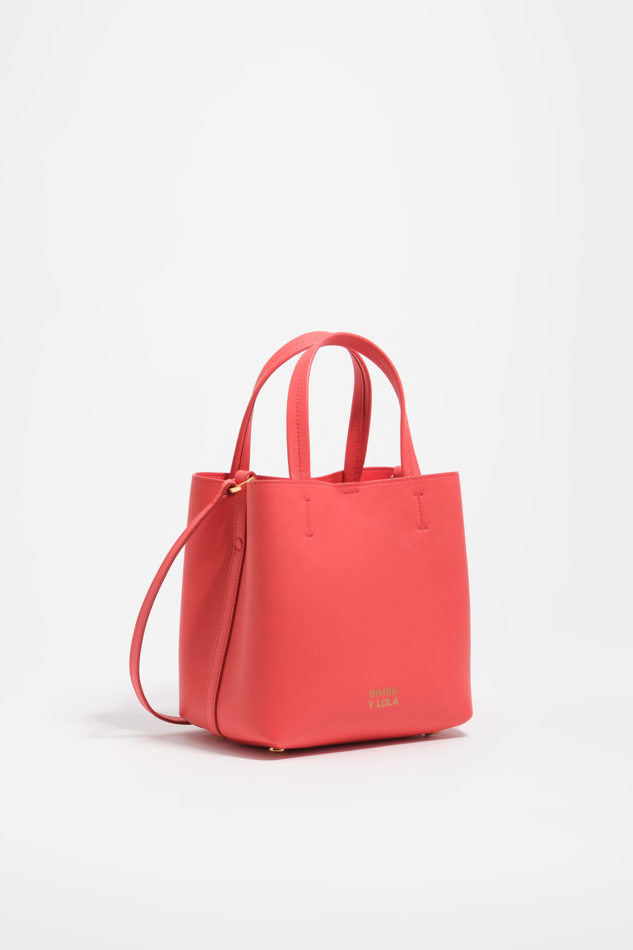 Intense red small leather Chihuahua bag