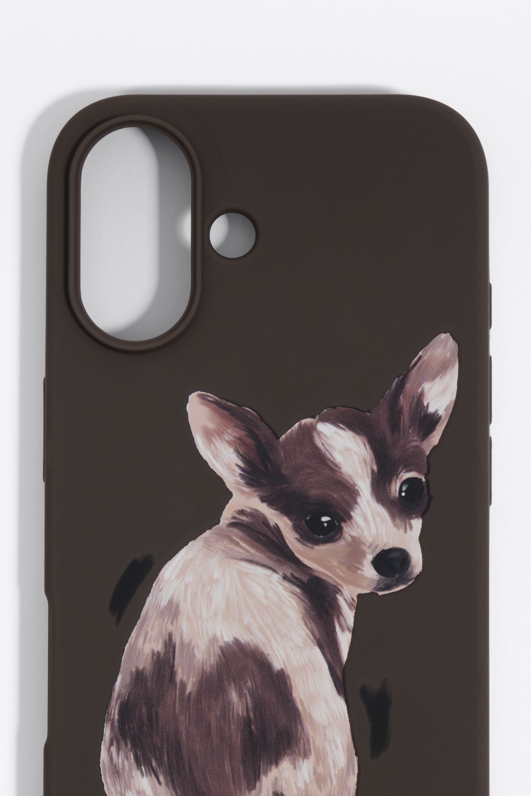 Chocolate chihuahua iPhone 16 hard case