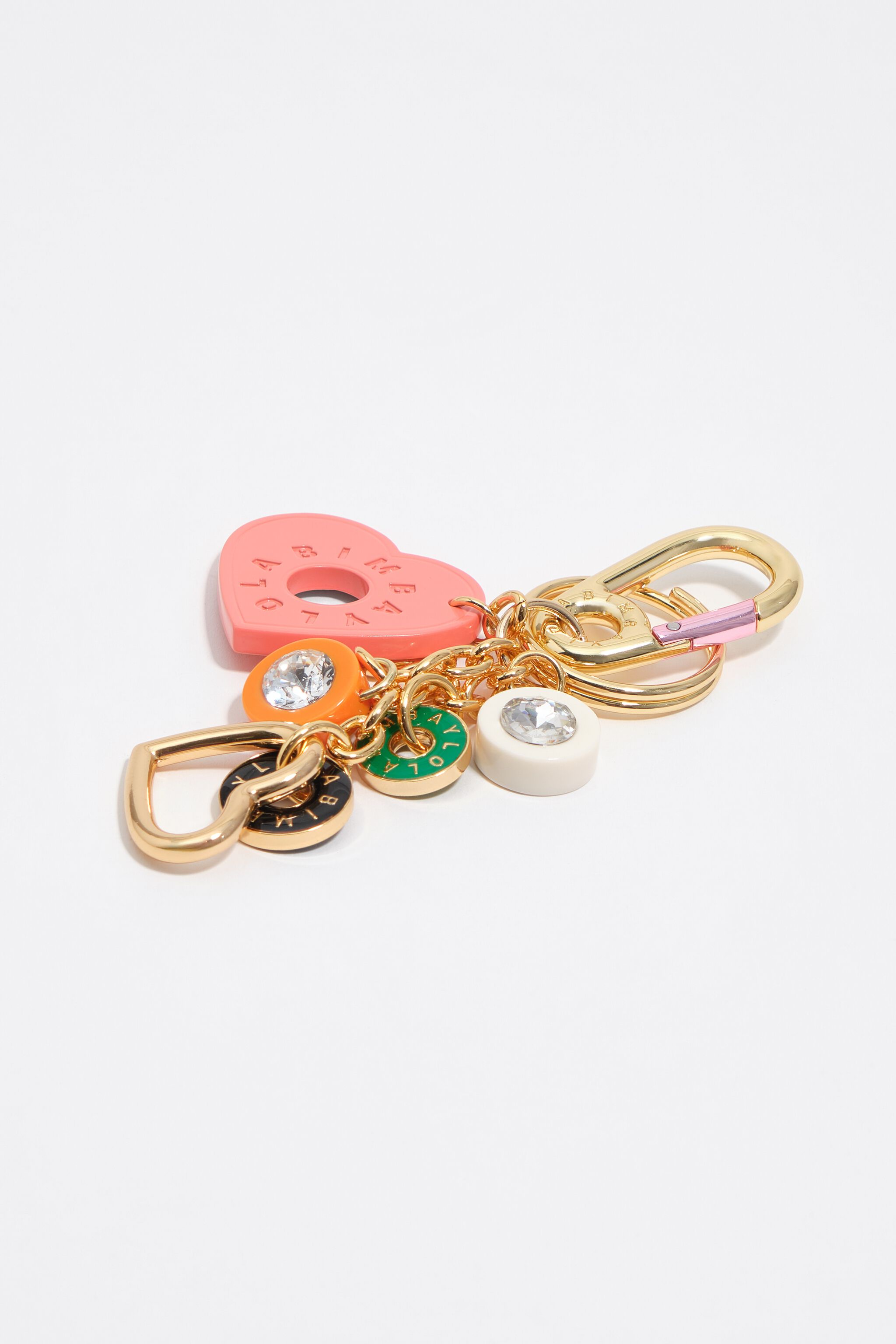 Metal multi-logo key ring
