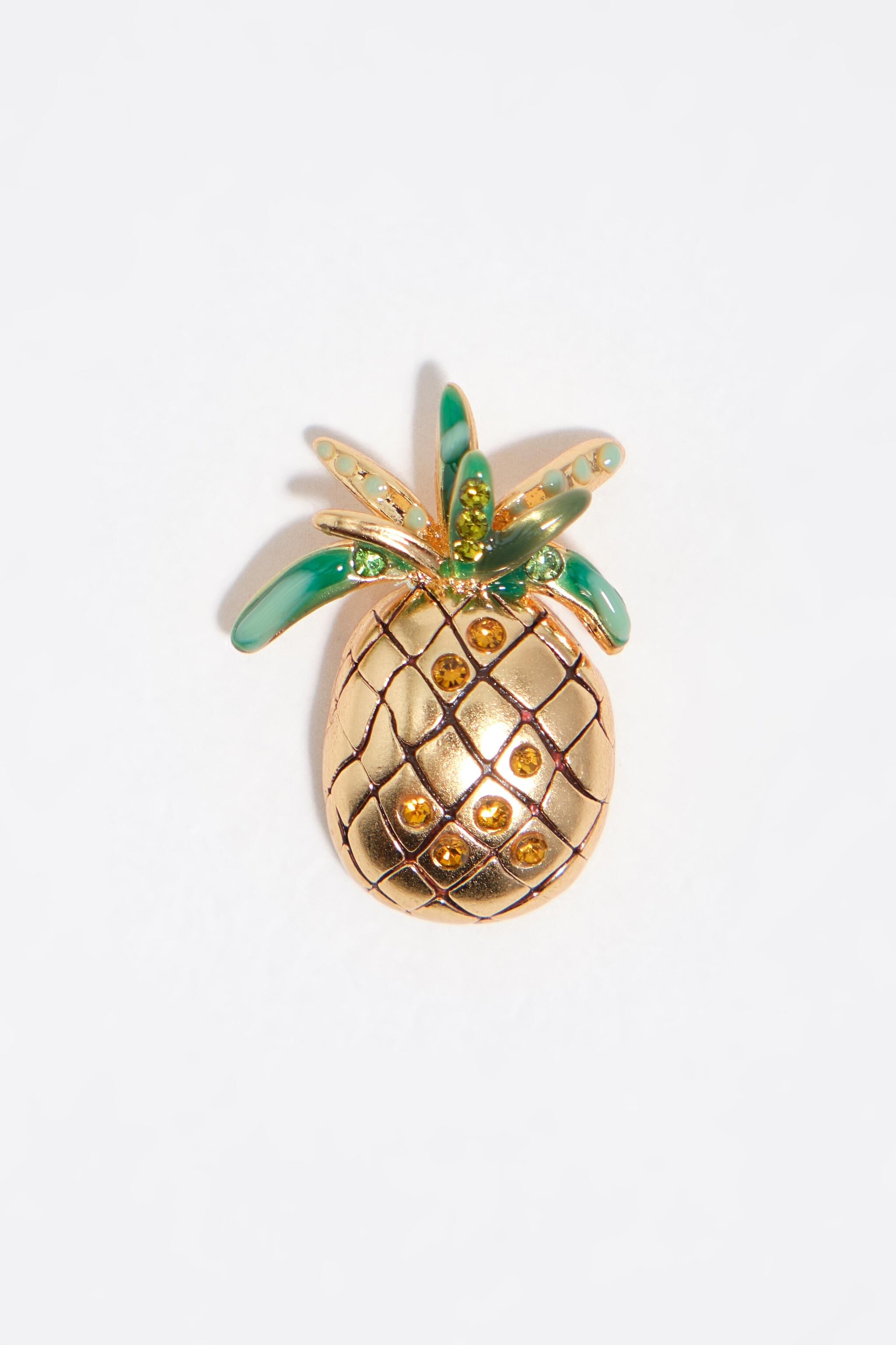 Gold pineapple earrings