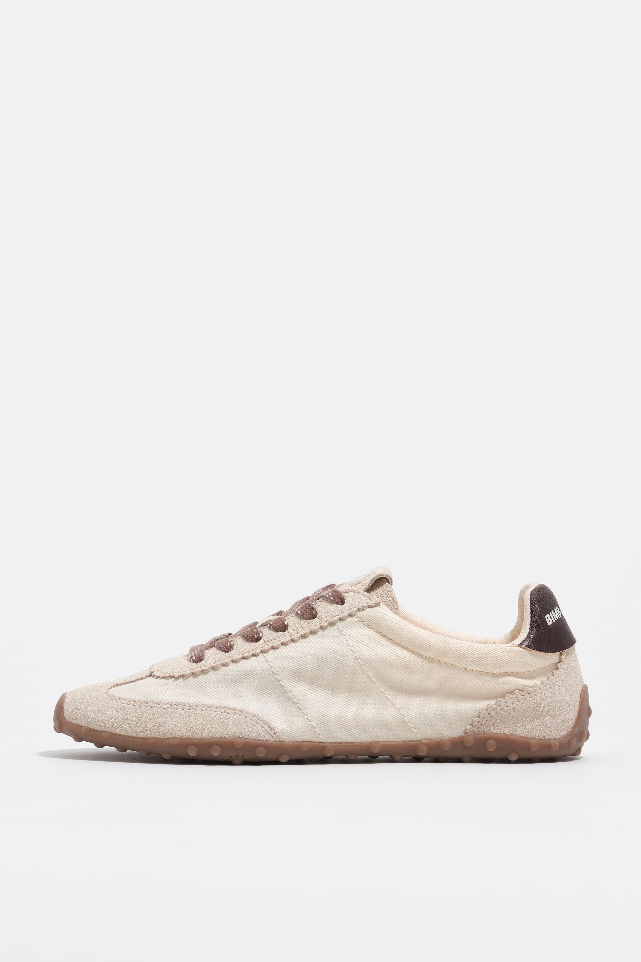 Bone suede and fabric 13 29 sneaker