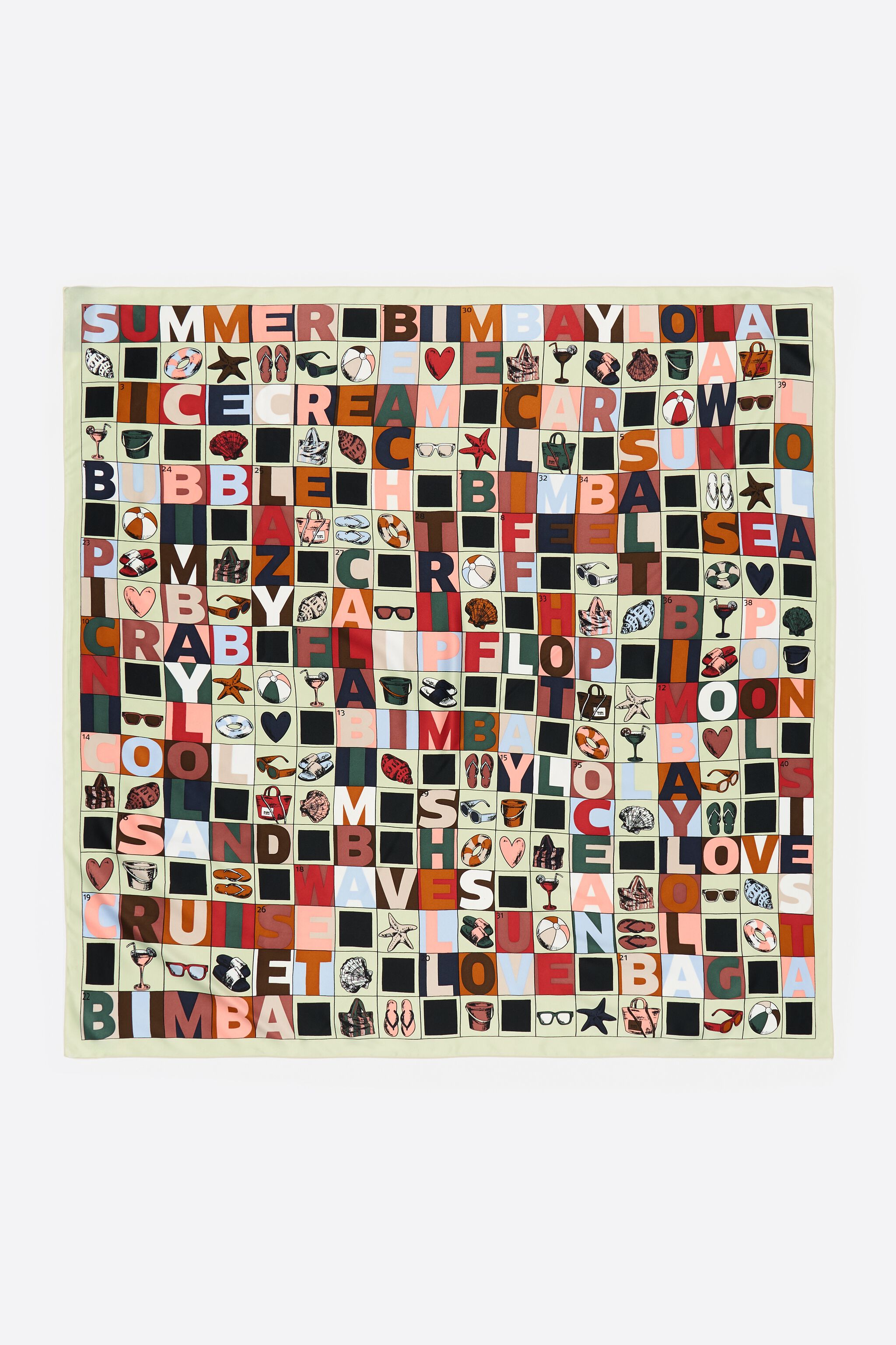 Crossword scarf