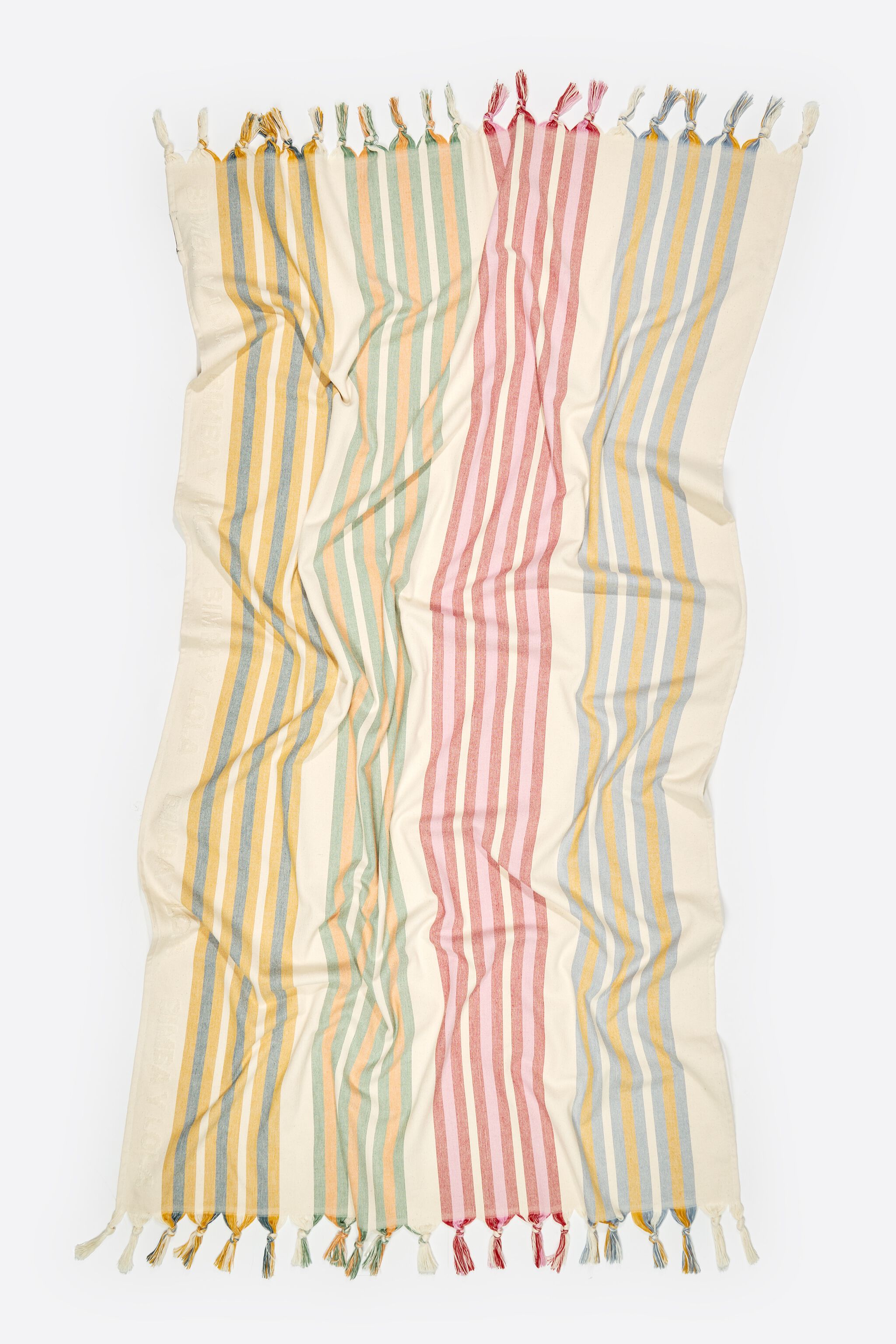 Ivory striped towel