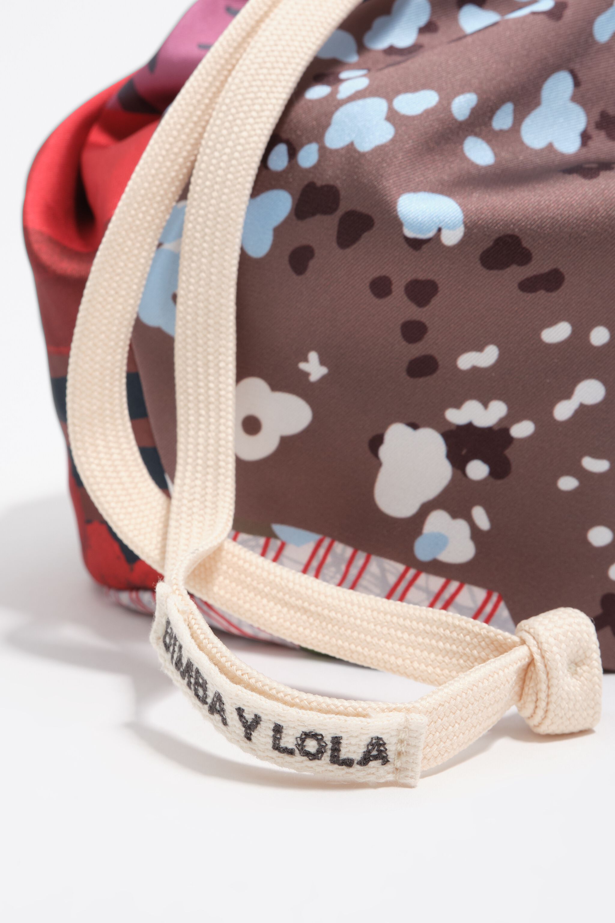 Brown scarf Pouch bag