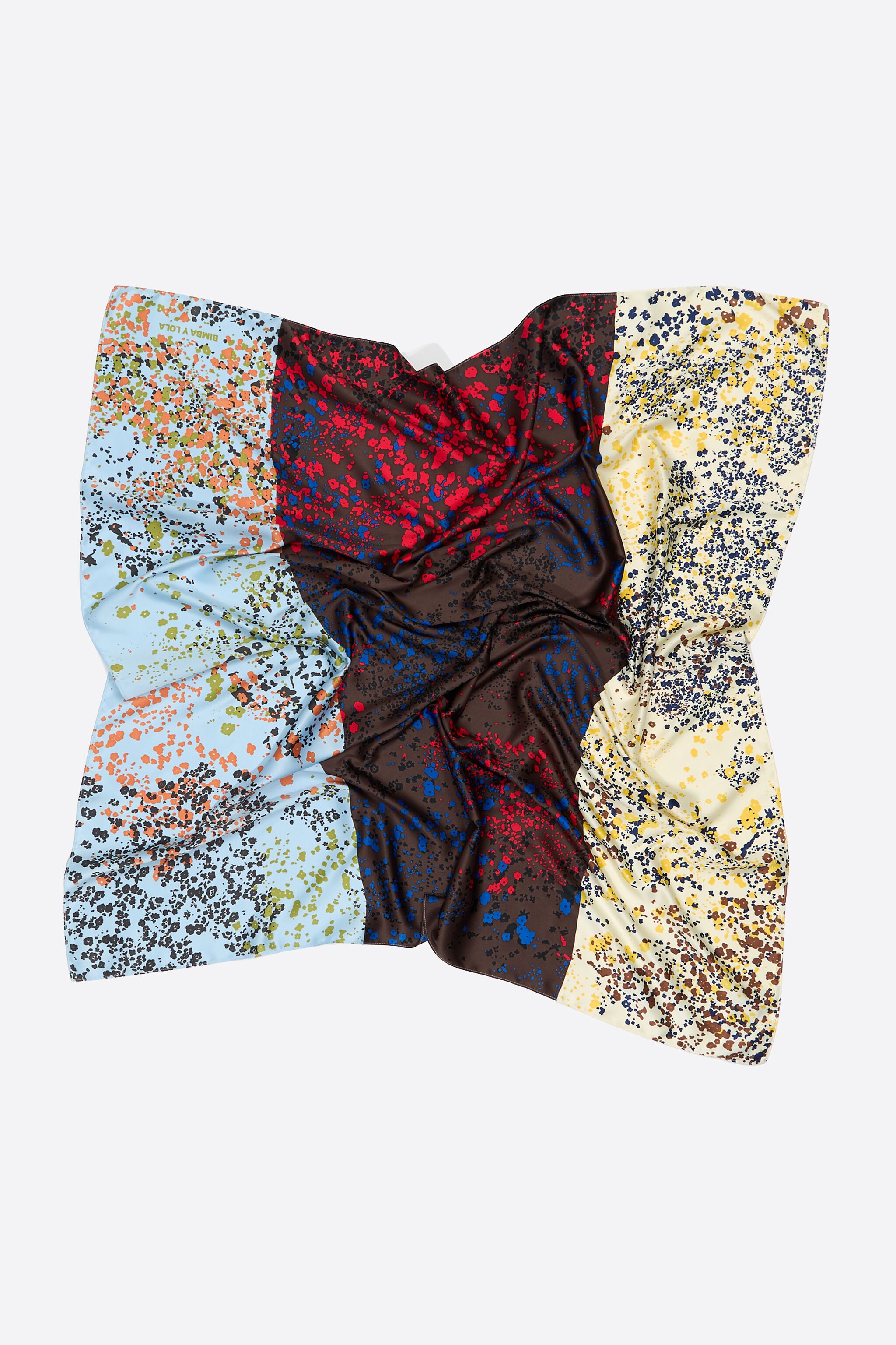 Floral patchwork scarf