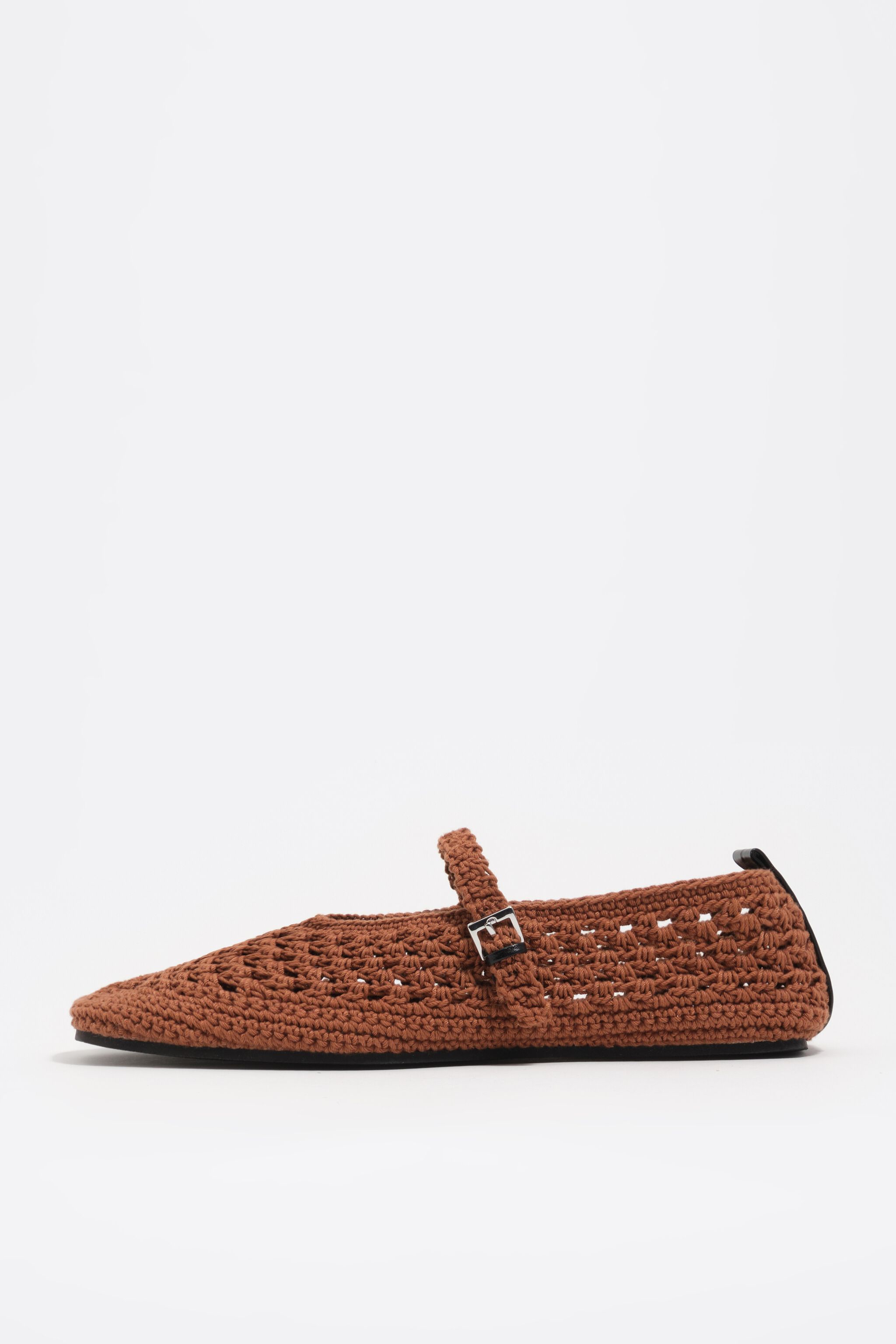 Brown crochet ballerina