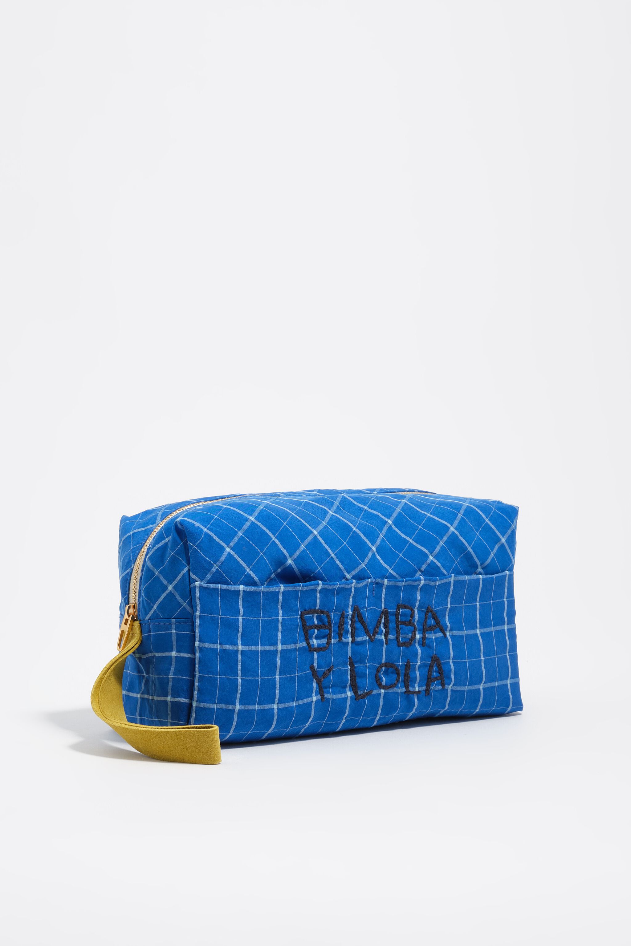Electric blue make-up case