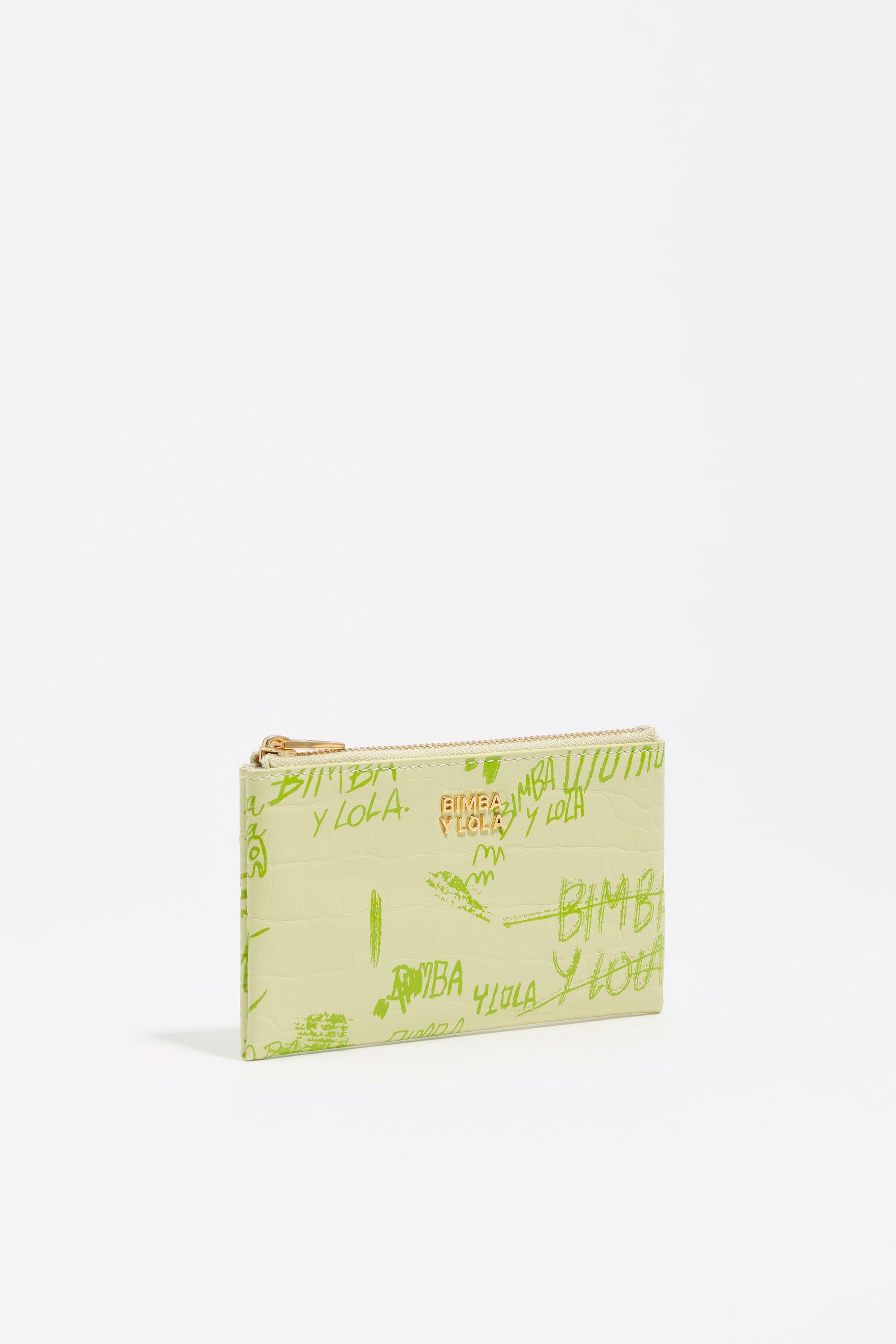 Pastel green BIMBA logos coin purse