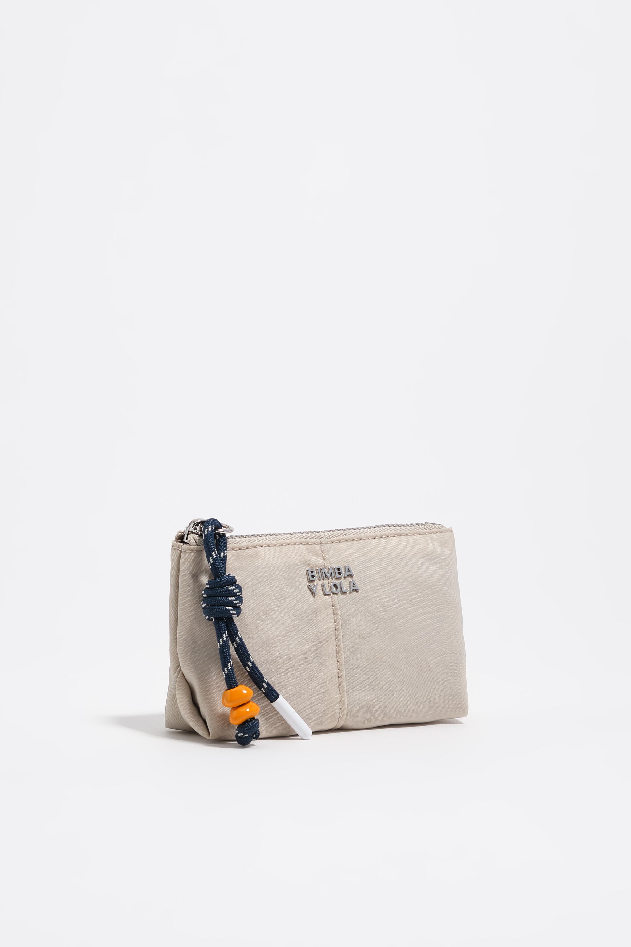 Stone white nylon coin purse